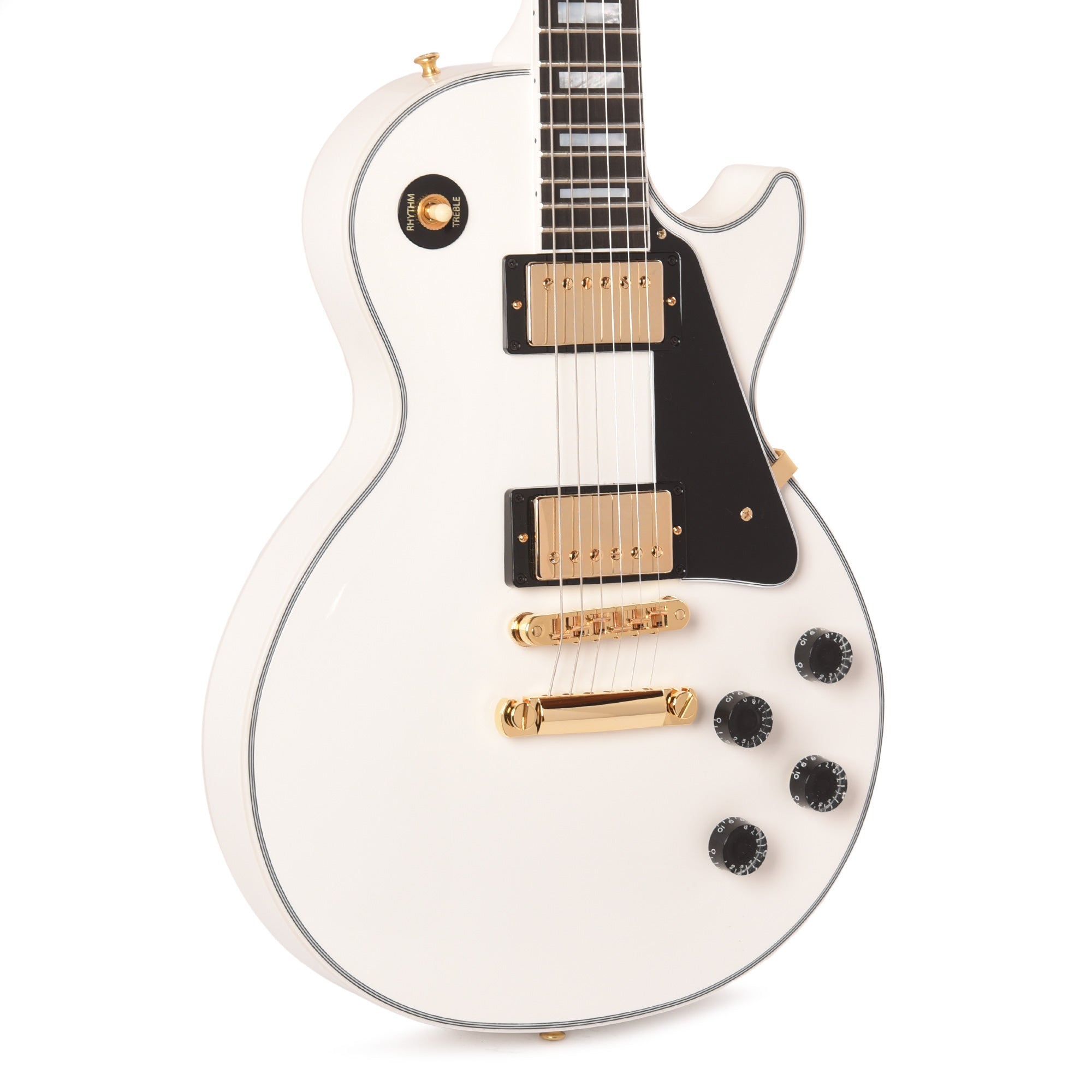 Gibson Custom Shop Les Paul Custom Alpine White Gloss Electric Guitars / Solid Body