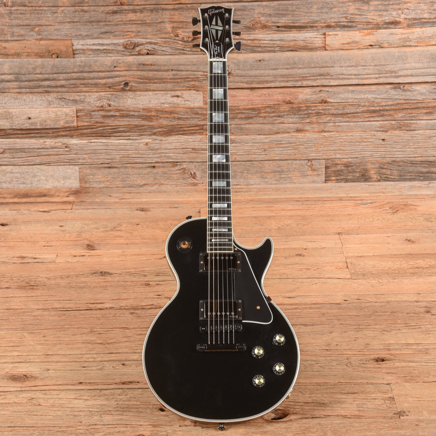 Gibson Custom Shop Les Paul Custom Ebony 2018 Electric Guitars / Solid Body