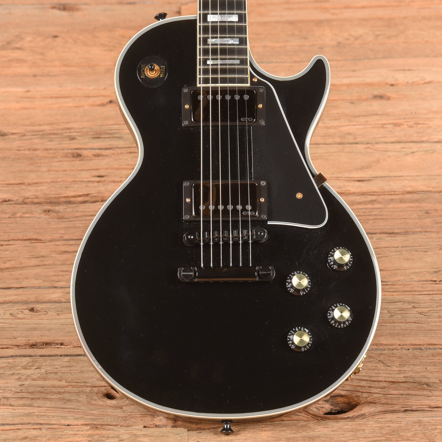 Gibson Custom Shop Les Paul Custom Ebony 2018 Electric Guitars / Solid Body