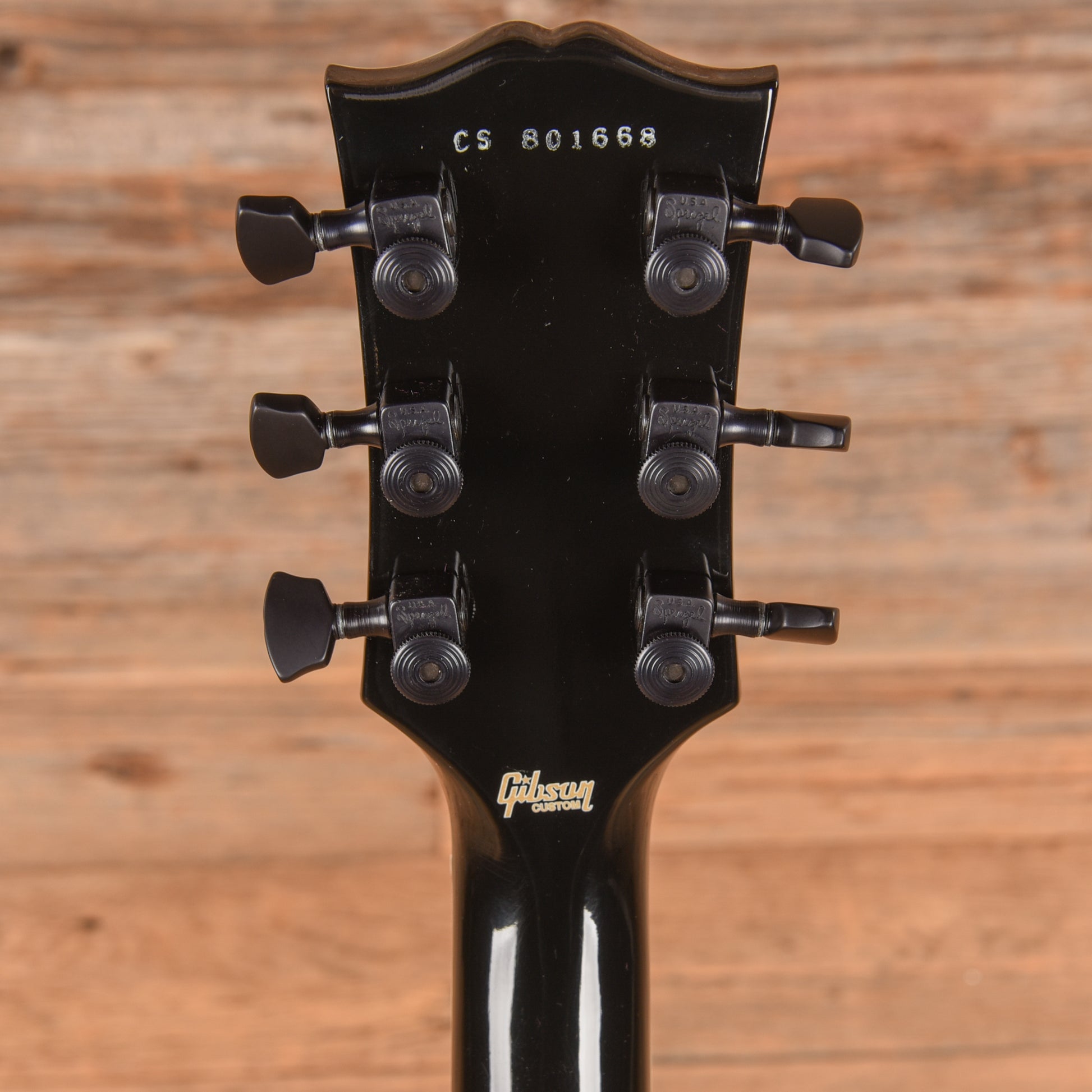 Gibson Custom Shop Les Paul Custom Ebony 2018 Electric Guitars / Solid Body