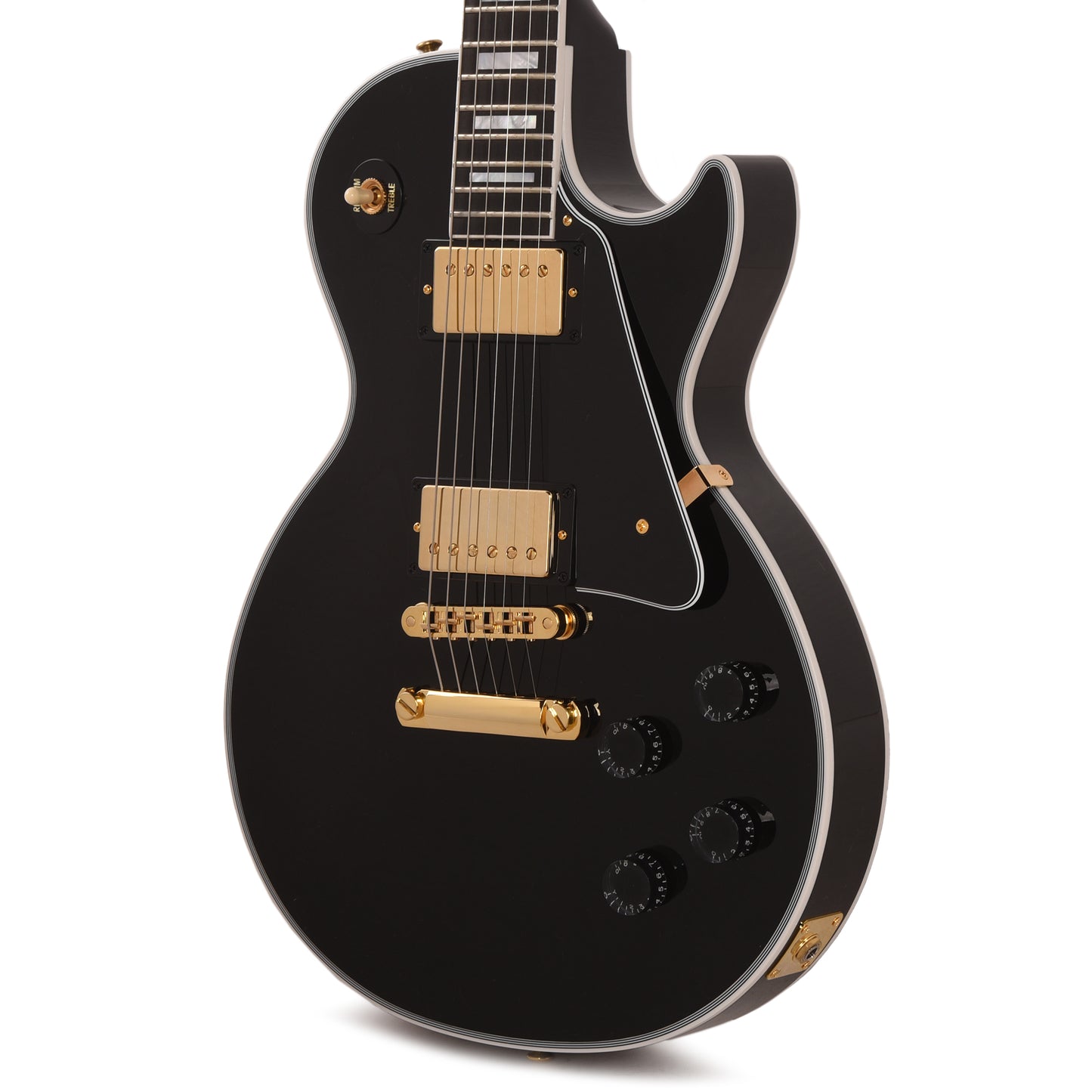 Gibson Custom Shop Les Paul Custom Ebony Gloss Electric Guitars / Solid Body