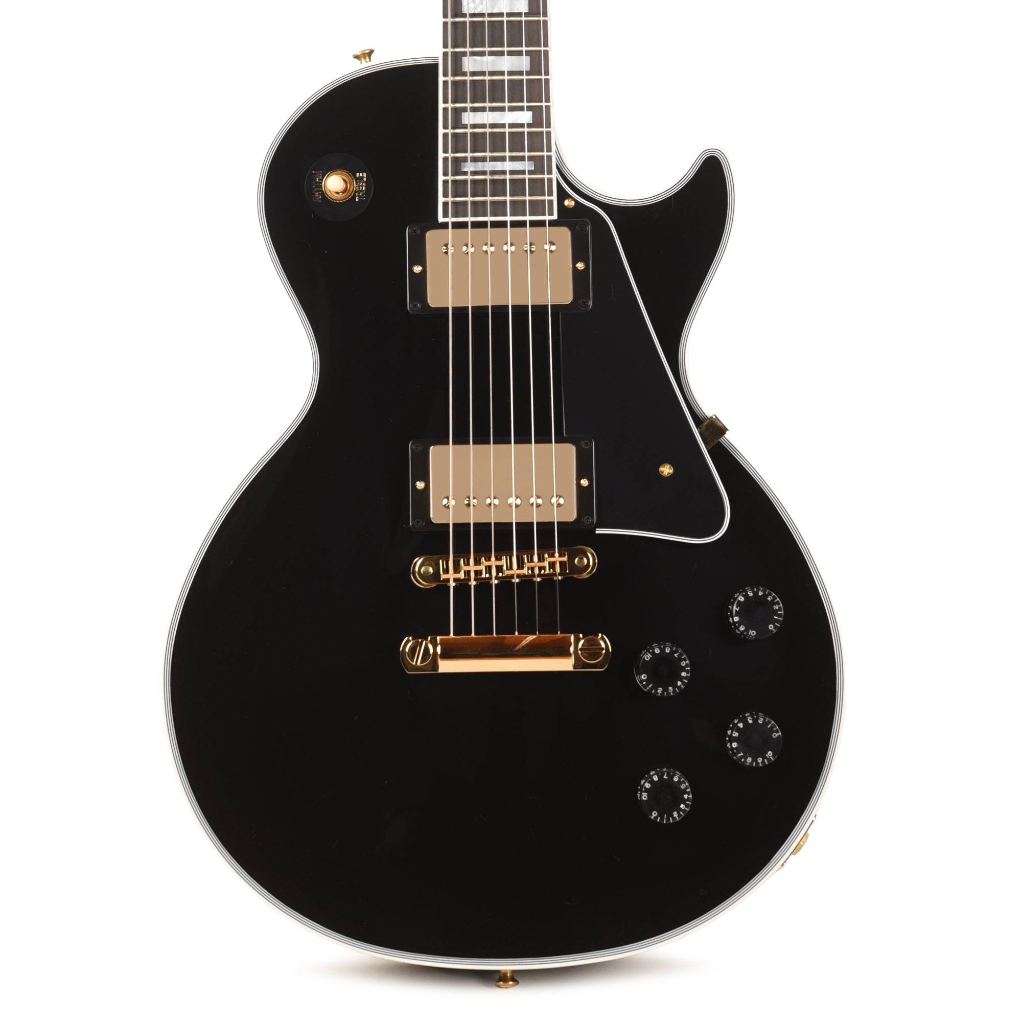 Gibson Custom Shop Les Paul Custom Ebony Gloss Electric Guitars / Solid Body