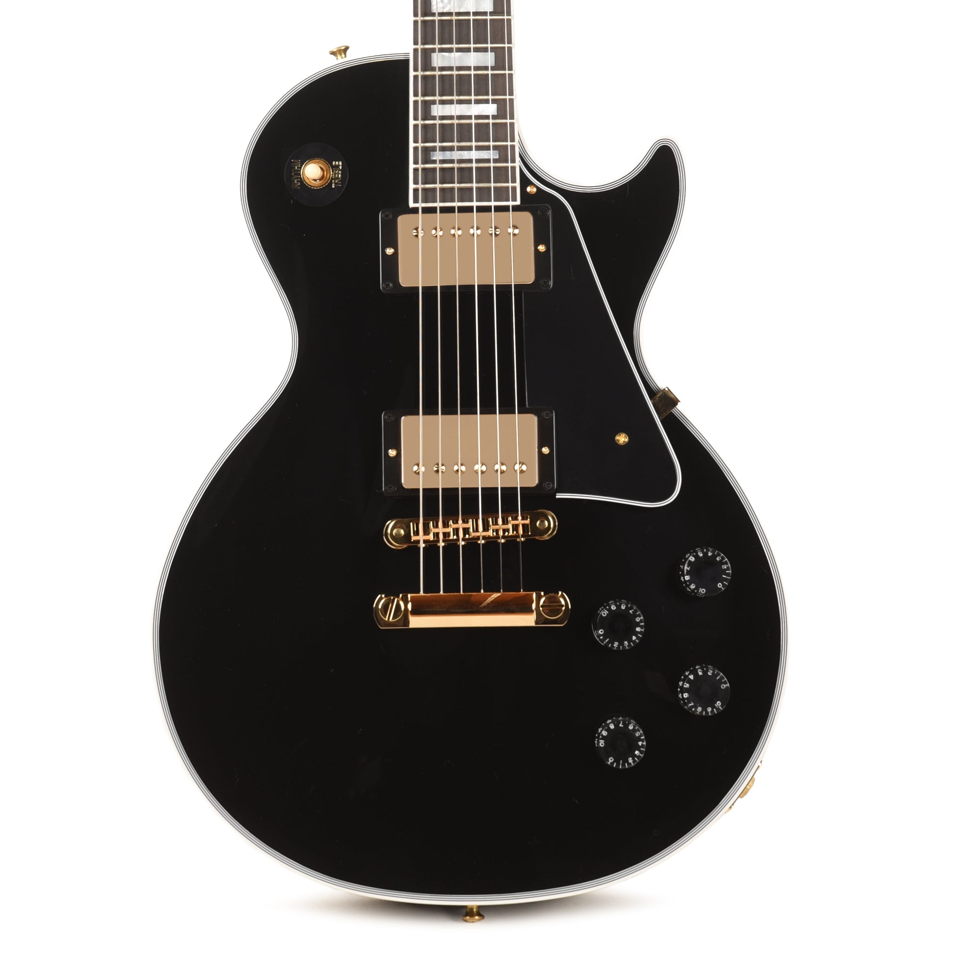 Gibson Custom Shop Les Paul Custom Ebony Gloss Electric Guitars / Solid Body