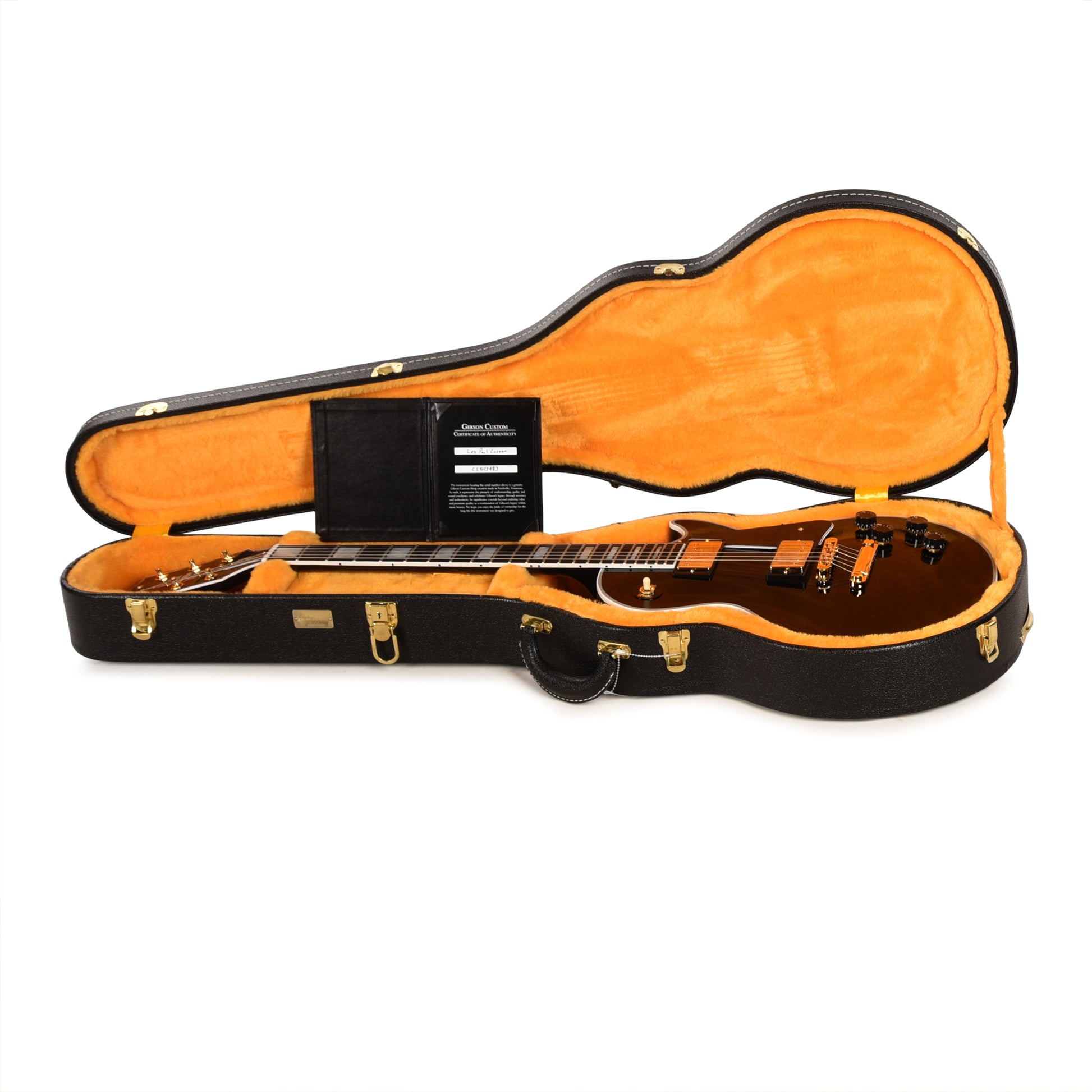 Gibson Custom Shop Les Paul Custom Ebony Gloss Electric Guitars / Solid Body