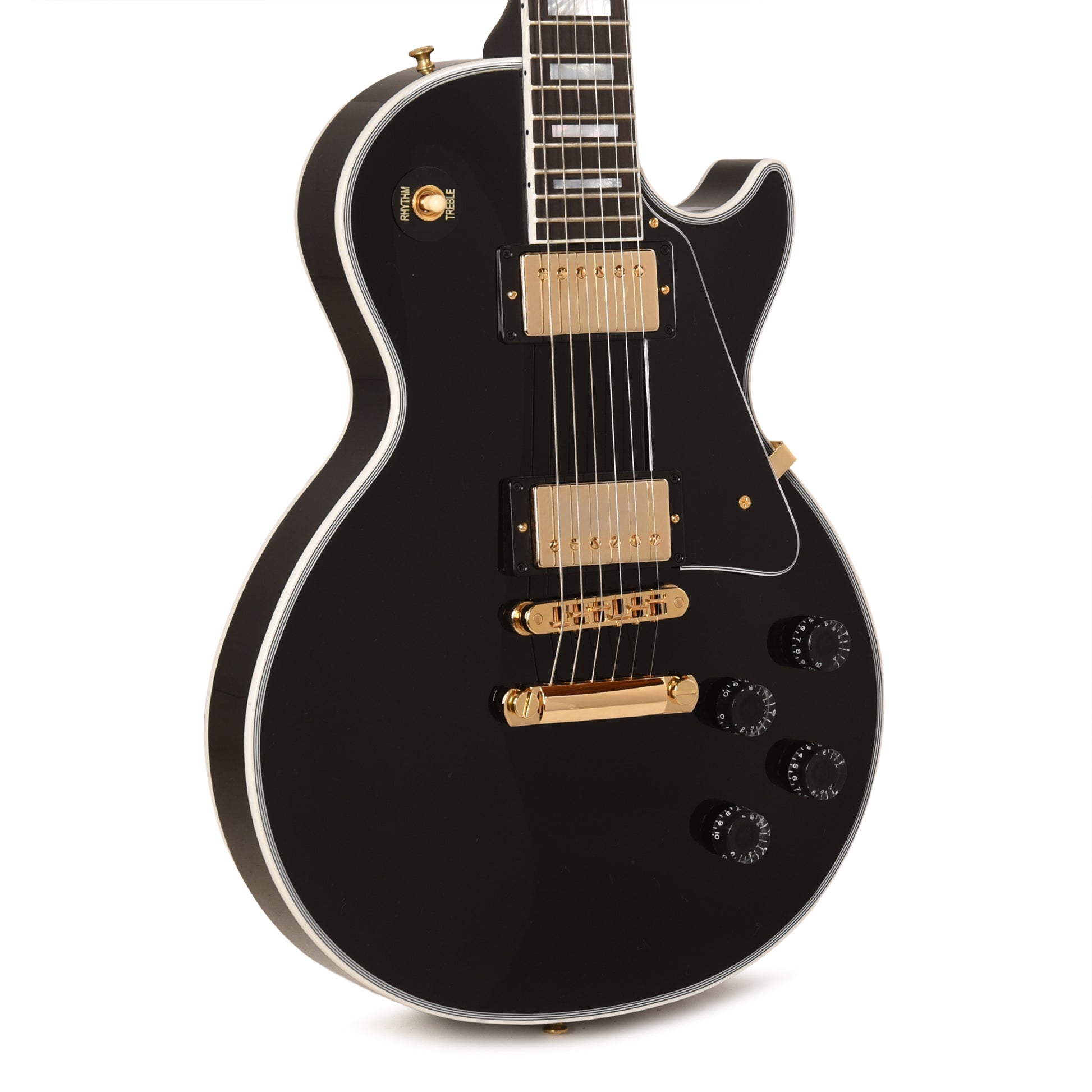 Gibson Custom Shop Les Paul Custom Ebony Gloss Electric Guitars / Solid Body