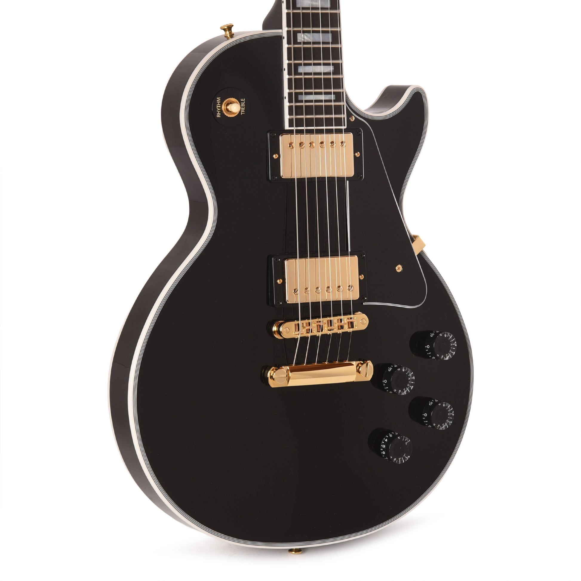 Gibson Custom Shop Les Paul Custom Ebony Gloss Electric Guitars / Solid Body
