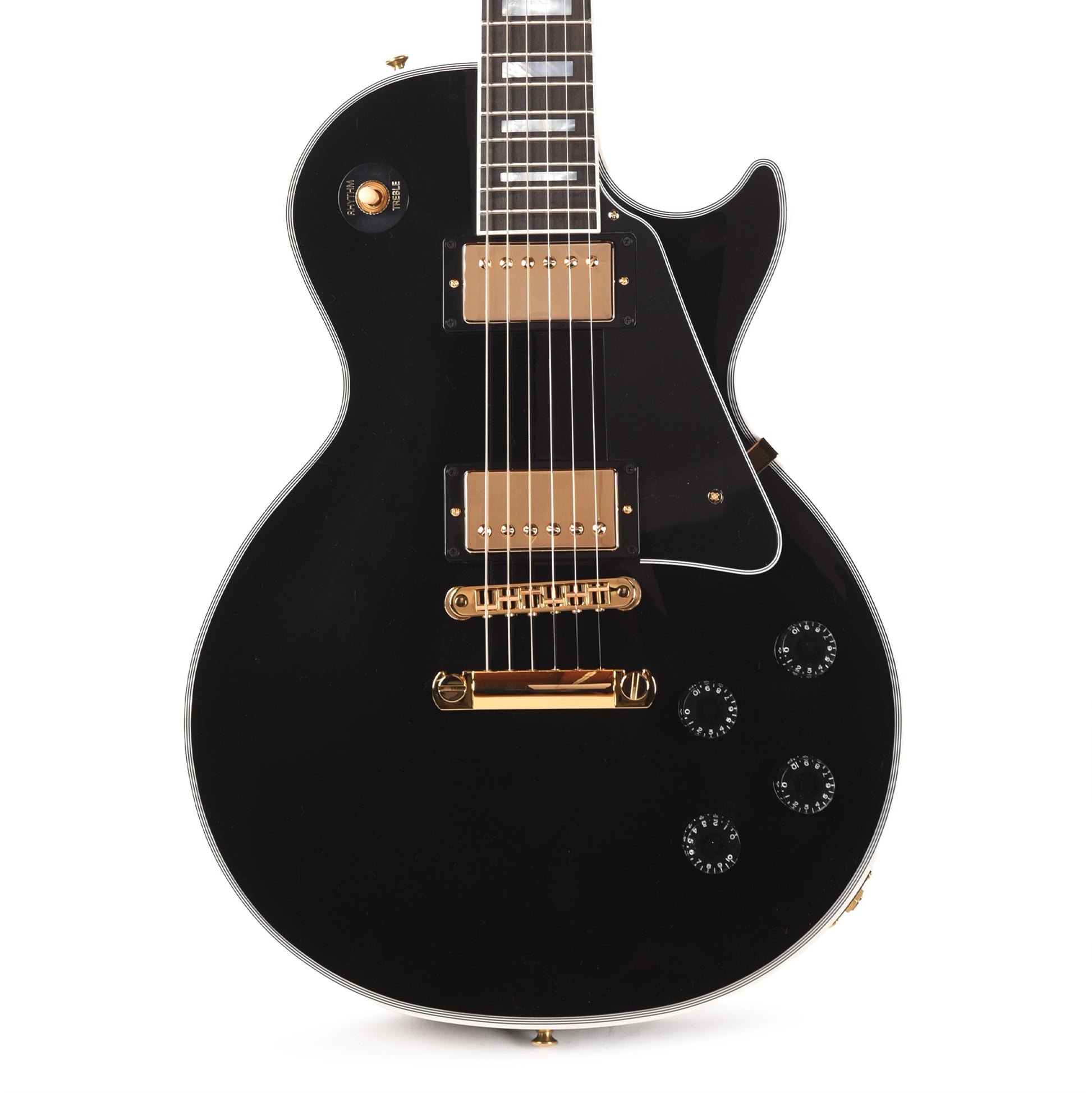Gibson Custom Shop Les Paul Custom Ebony Gloss Electric Guitars / Solid Body