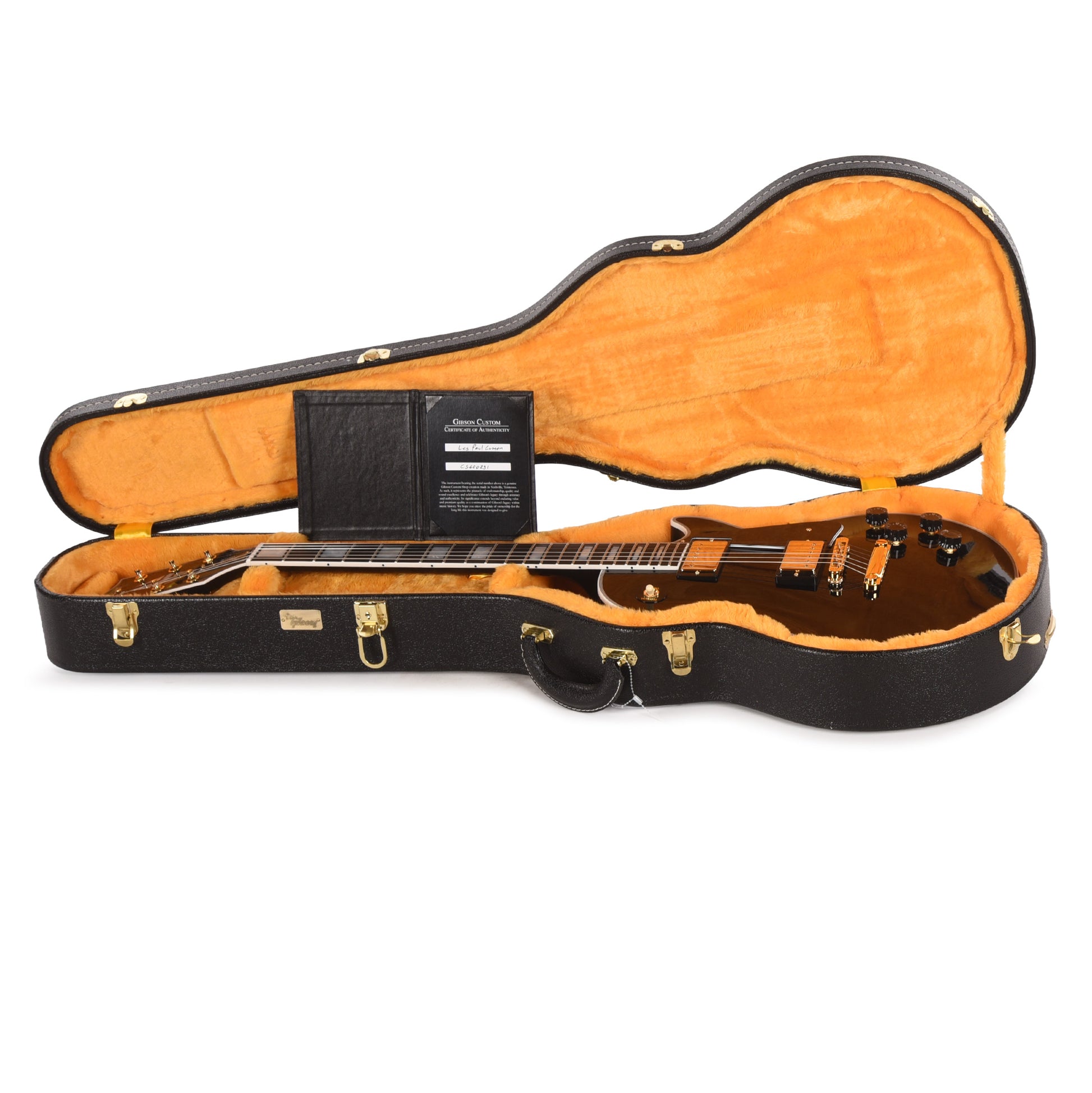 Gibson Custom Shop Les Paul Custom Ebony Gloss Electric Guitars / Solid Body
