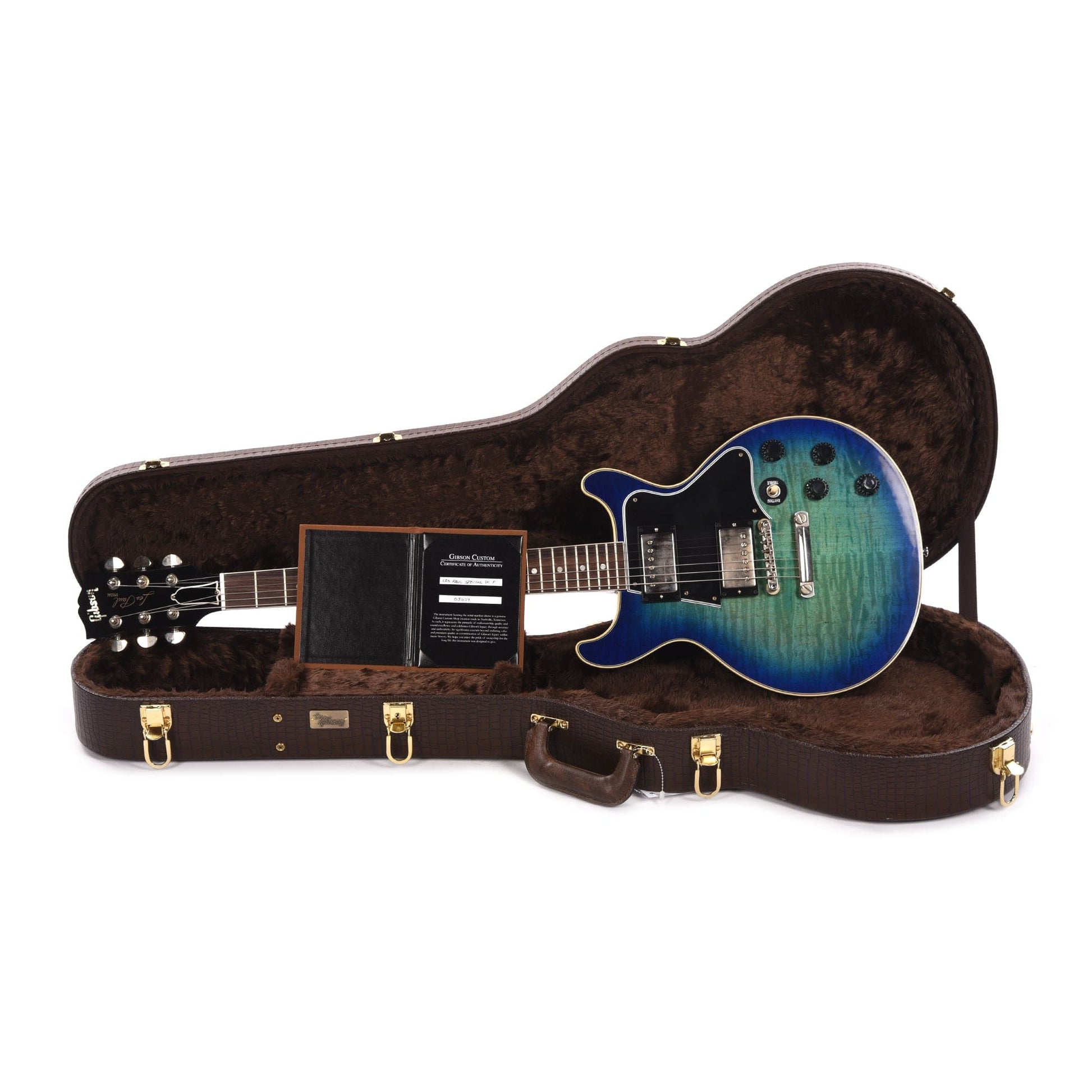 Gibson Custom Shop Les Paul Special Double Cut Figured Maple Top Blue Burst VOS Electric Guitars / Solid Body