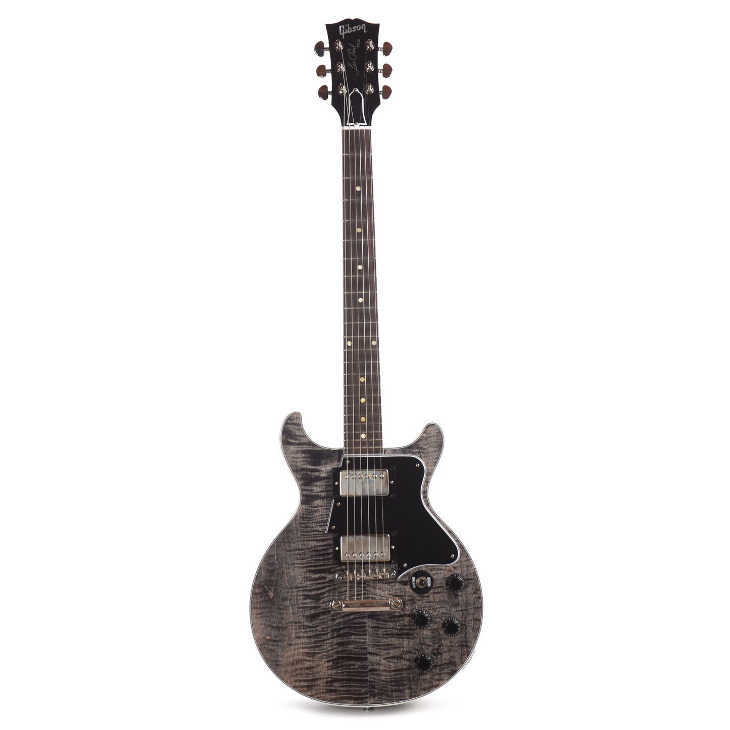 Gibson Custom Shop Les Paul Special Double Cut Figured Trans Black VOS Electric Guitars / Solid Body