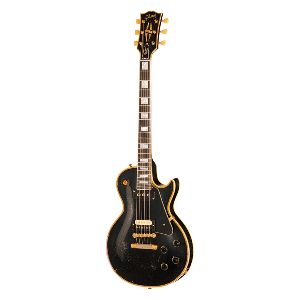 Gibson Custom Shop Limited Edition 1954 Les Paul Custom Reissue Heavy Aged Ebony w/Bridge Humbucker Electric Guitars / Solid Body