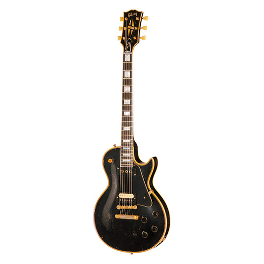 Gibson Custom Shop Limited Edition 1954 Les Paul Custom Reissue Heavy Aged Ebony w/Bridge Humbucker Electric Guitars / Solid Body
