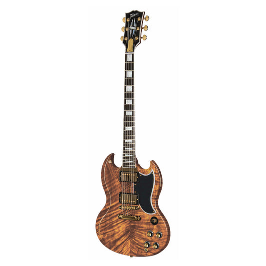 Gibson Custom Shop Limited Edition SG Custom Gloss Walnut w/Koa Top Electric Guitars / Solid Body