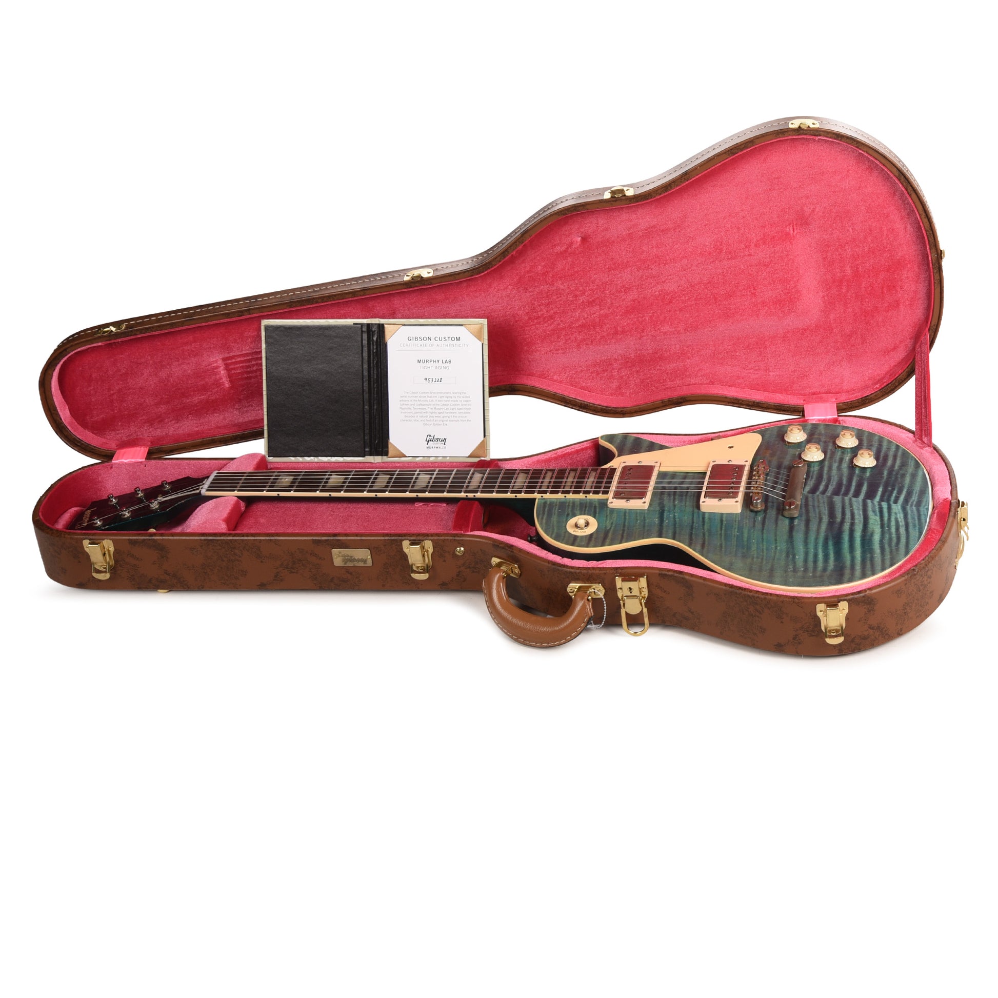 Gibson Custom Shop Limited Run 1959 Les Paul Standard Antique Ocean Magenta Murphy Lab Light Aged Electric Guitars / Solid Body