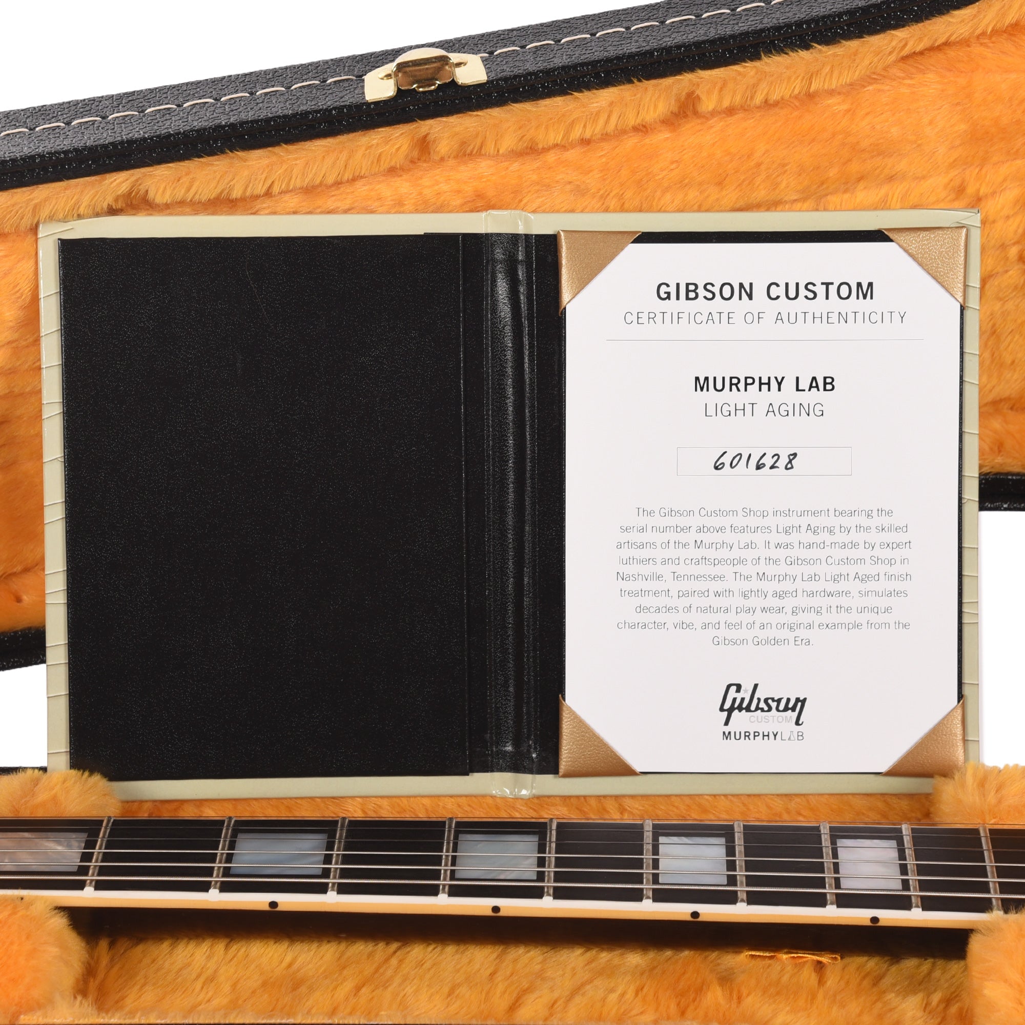 Gibson Custom Shop Limited Run 1968 Les Paul Custom Antique Dark Walnut Murphy Lab Light Aged Electric Guitars / Solid Body