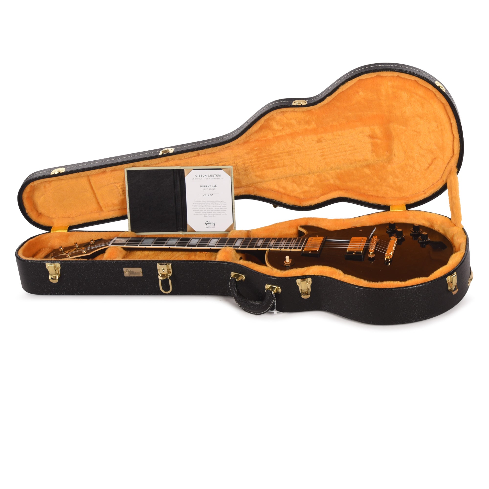 Gibson Custom Shop Limited Run 1968 Les Paul Custom Antique Dark Walnut Murphy Lab Light Aged Electric Guitars / Solid Body
