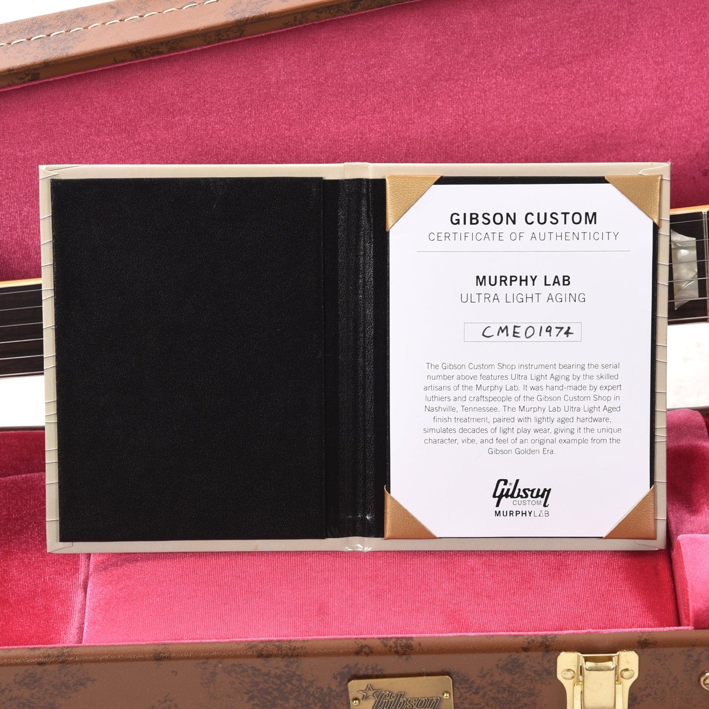 Gibson Custom Shop Murphy Lab 1954 Les Paul Standard "CME Spec" Antique Ebony Ultra Light Aged w/P90 Neck & Custom "S" Bucker Bridge Electric Guitars / Solid Body