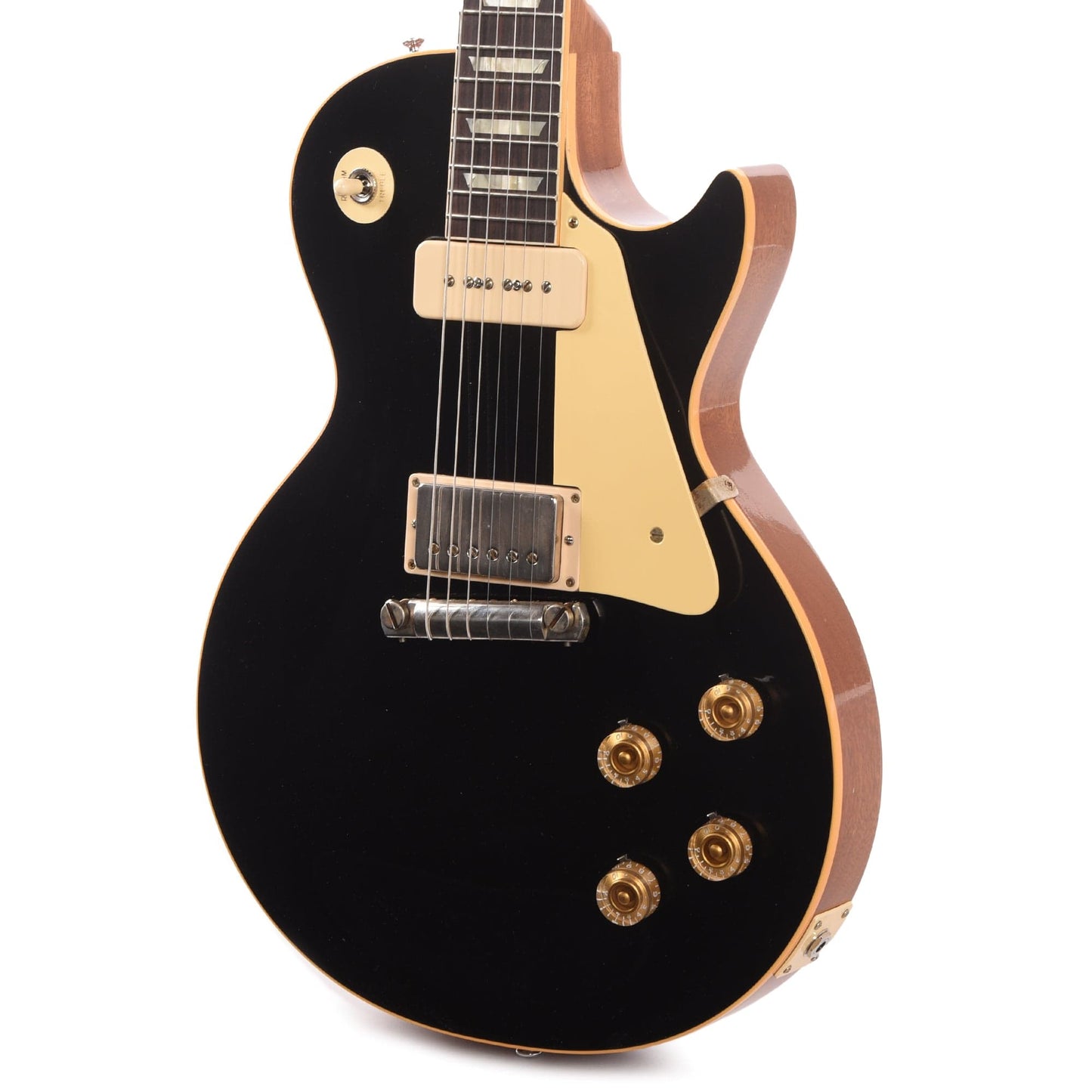 Gibson Custom Shop Murphy Lab 1954 Les Paul Standard "CME Spec" Antique Ebony Ultra Light Aged w/P90 Neck & Custom "S" Bucker Bridge Electric Guitars / Solid Body
