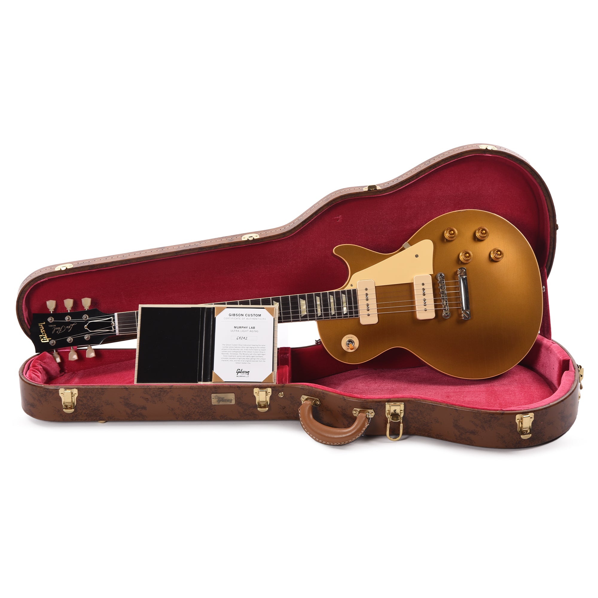 Gibson Custom Shop Murphy Lab 1956 Les Paul Goldtop Reissue Double Gold Ultra Light Aged Electric Guitars / Solid Body
