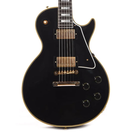 Gibson Custom Shop Murphy Lab 1957 Les Paul Custom Reissue 2-Pickup Ebony Ultra Light Aged Electric Guitars / Solid Body
