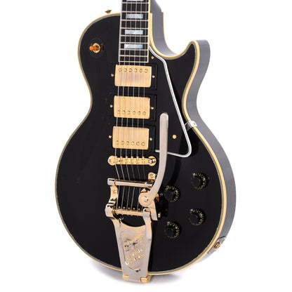 Gibson Custom Shop Murphy Lab 1957 Les Paul Custom Reissue 3-Pickup Ebony Light Aged w/Bigsby Electric Guitars / Solid Body