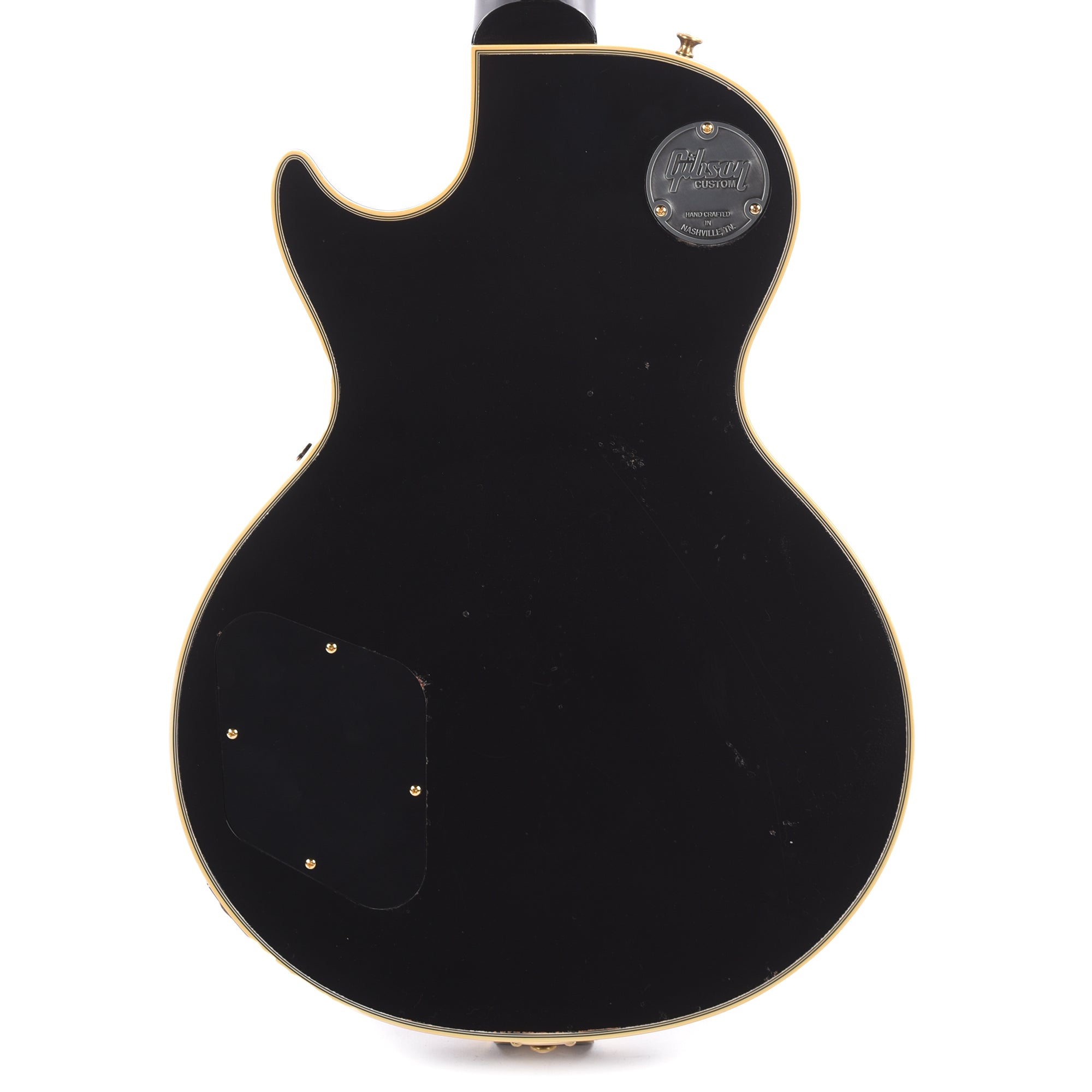 Gibson Custom Shop Murphy Lab 1957 Les Paul Custom Reissue 3-Pickup Ebony Light Aged w/Bigsby Electric Guitars / Solid Body