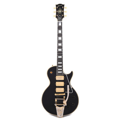 Gibson Custom Shop Murphy Lab 1957 Les Paul Custom Reissue 3-Pickup Ebony Light Aged w/Bigsby Electric Guitars / Solid Body