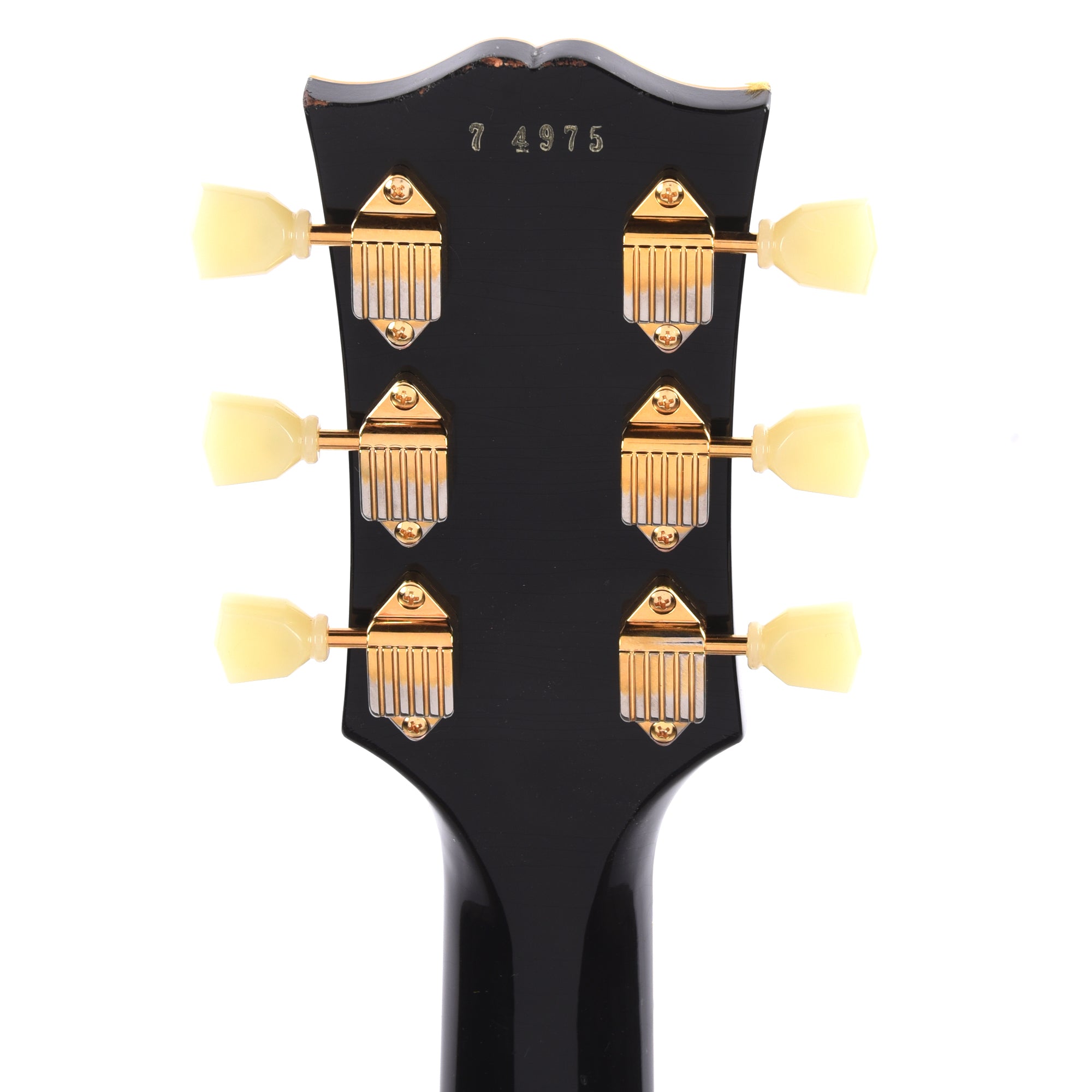 Gibson Custom Shop Murphy Lab 1957 Les Paul Custom Reissue 3-Pickup Ebony Light Aged w/Bigsby Electric Guitars / Solid Body