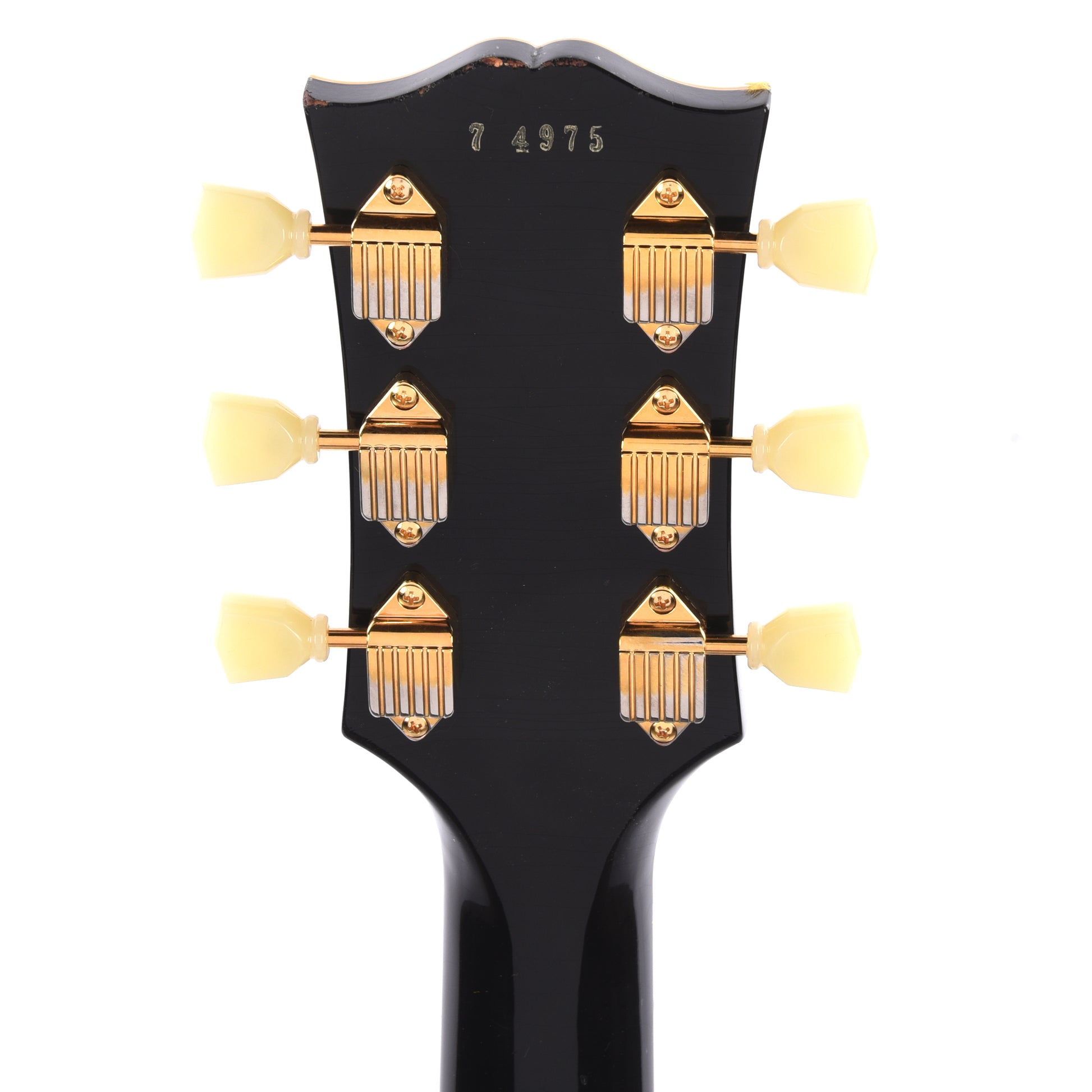 Gibson Custom Shop Murphy Lab 1957 Les Paul Custom Reissue 3-Pickup Ebony Light Aged w/Bigsby Electric Guitars / Solid Body