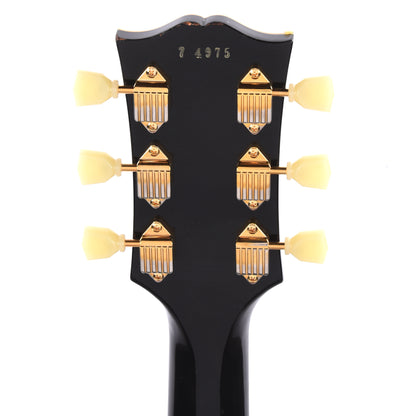 Gibson Custom Shop Murphy Lab 1957 Les Paul Custom Reissue 3-Pickup Ebony Light Aged w/Bigsby Electric Guitars / Solid Body