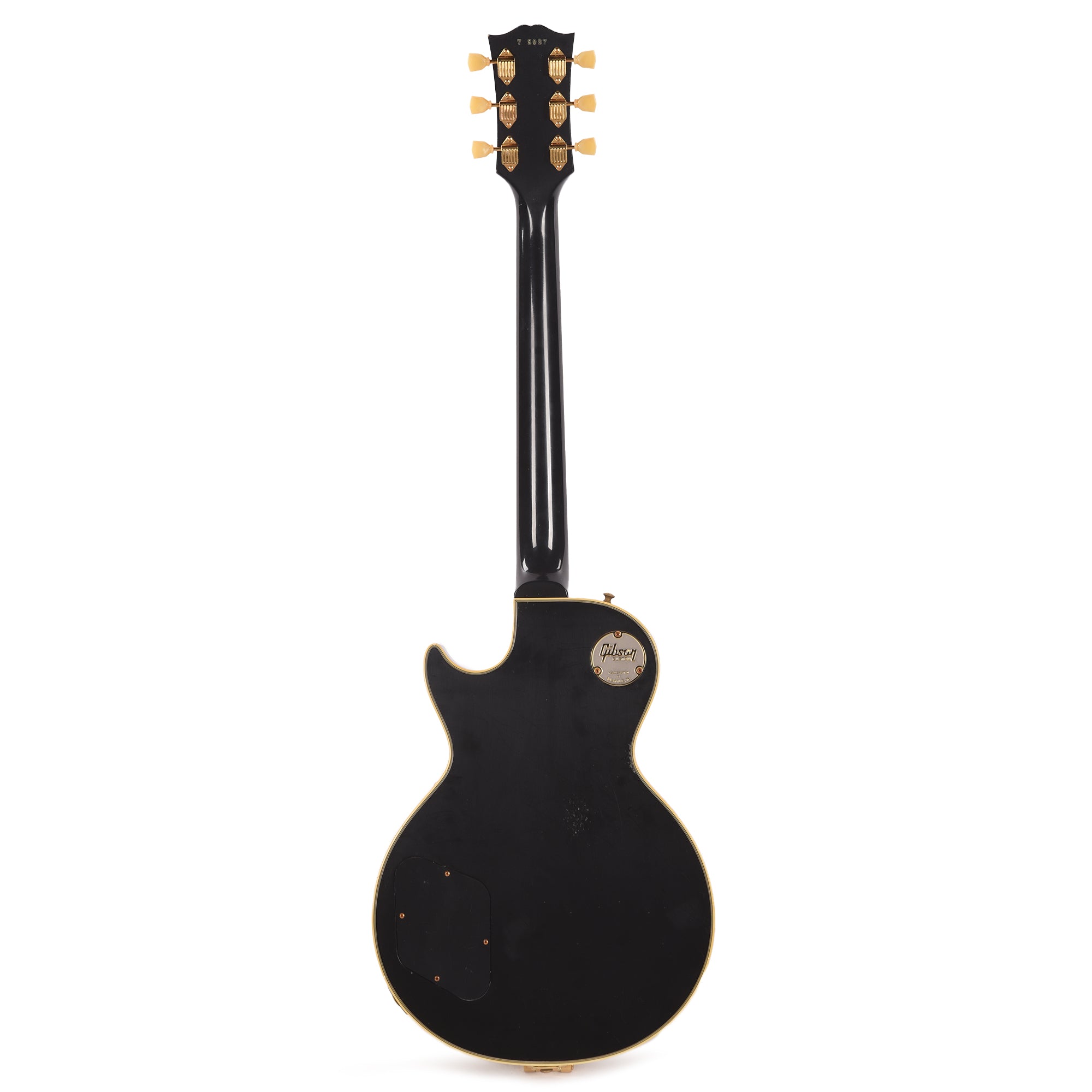 Gibson Custom Shop Murphy Lab 1957 Les Paul Custom Reissue 3-Pickup Ebony Light Aged w/Bigsby Electric Guitars / Solid Body