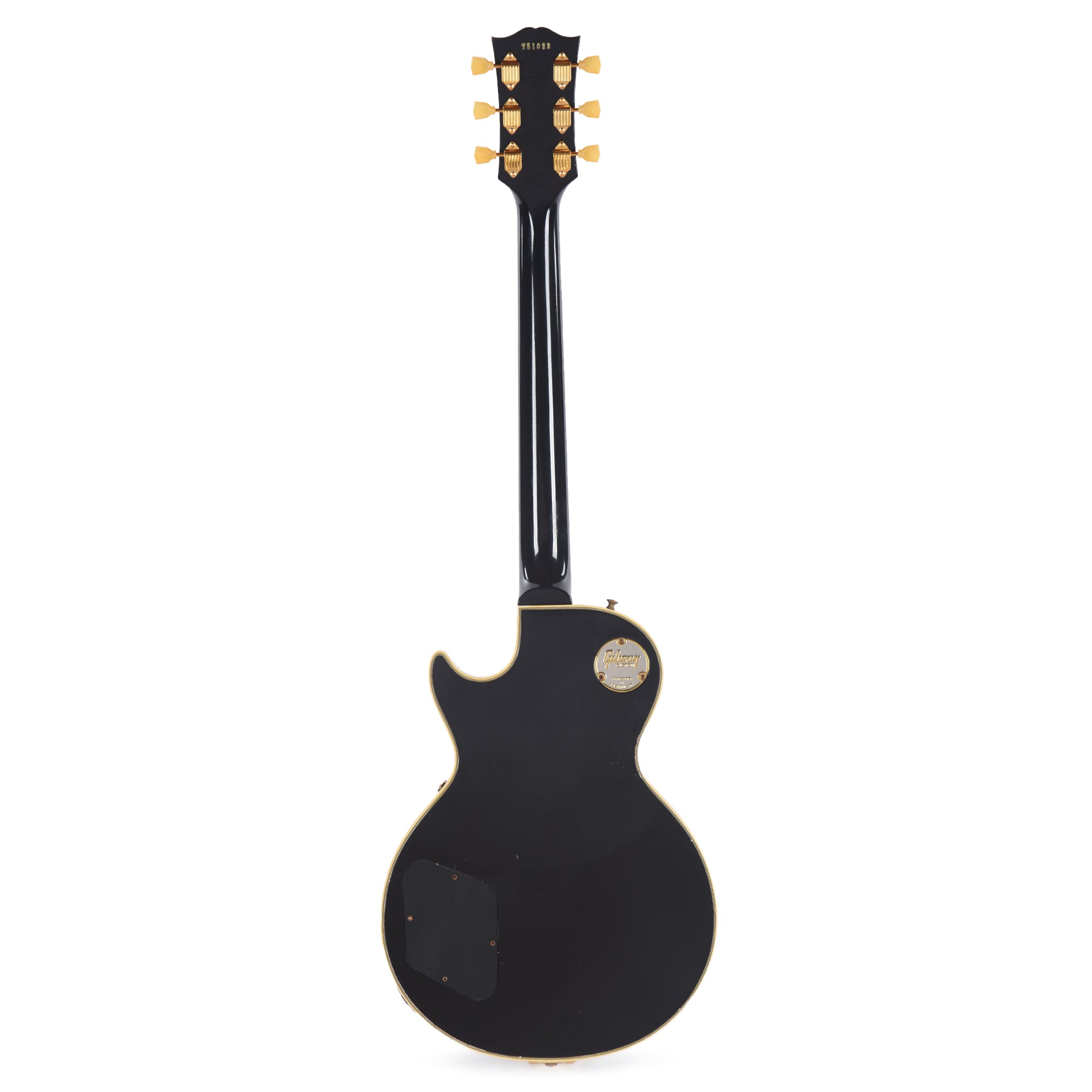 Gibson Custom Shop Murphy Lab 1957 Les Paul Custom Reissue 3-Pickup Ebony Light Aged w/Bigsby Electric Guitars / Solid Body