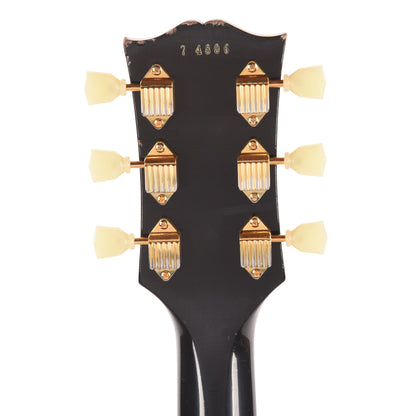 Gibson Custom Shop Murphy Lab 1957 Les Paul Custom Reissue 3-Pickup Ebony Light Aged w/Bigsby Electric Guitars / Solid Body