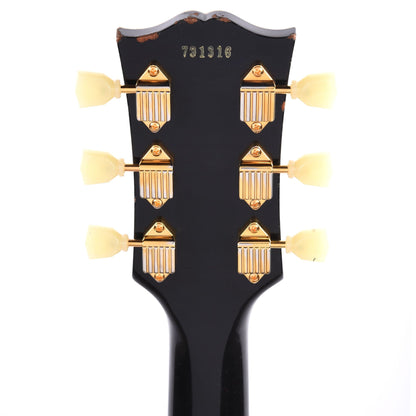 Gibson Custom Shop Murphy Lab 1957 Les Paul Custom Reissue 3-Pickup Ebony Light Aged w/Bigsby Electric Guitars / Solid Body