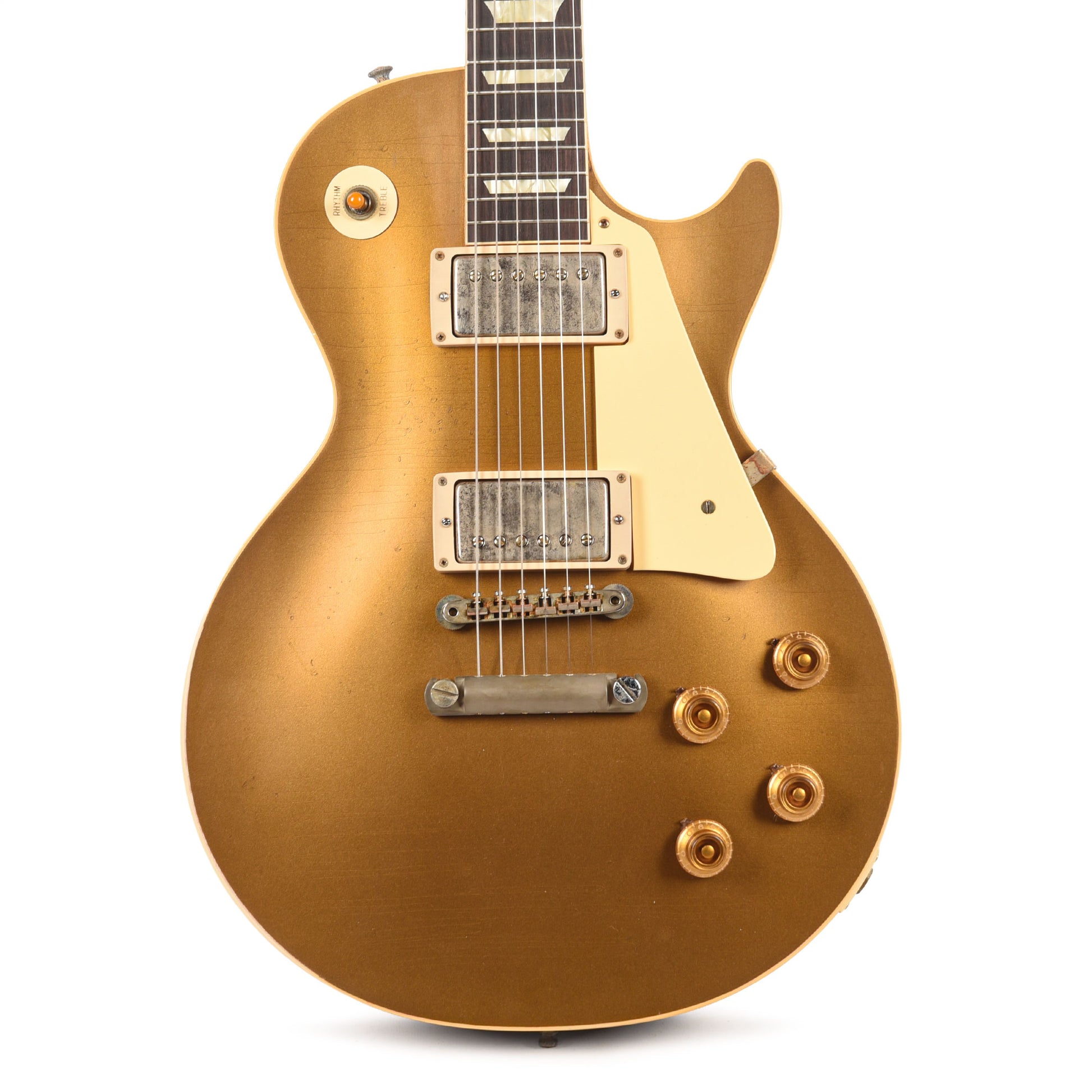Gibson Custom Shop Murphy Lab 1957 Les Paul Goldtop Darkback Reissue Double Gold Light Aged Electric Guitars / Solid Body