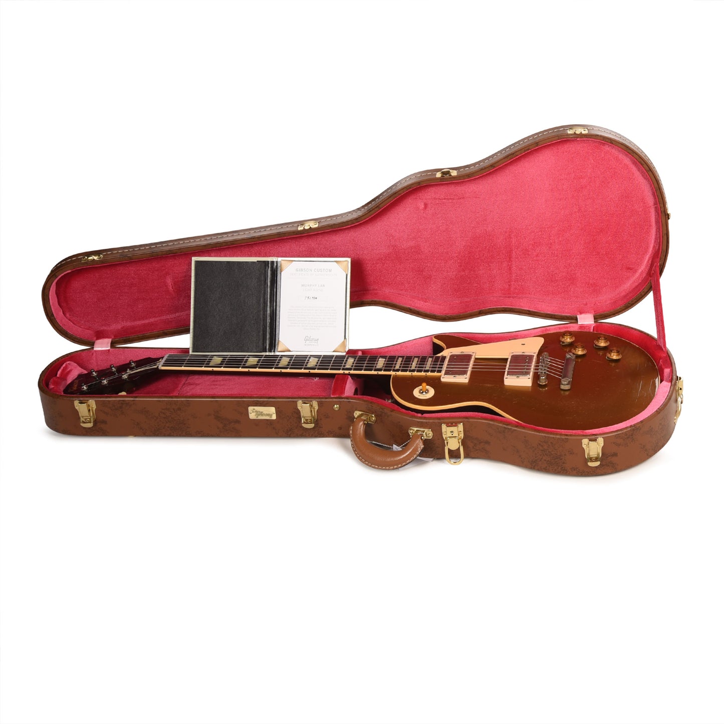 Gibson Custom Shop Murphy Lab 1957 Les Paul Goldtop Darkback Reissue Double Gold Light Aged Electric Guitars / Solid Body