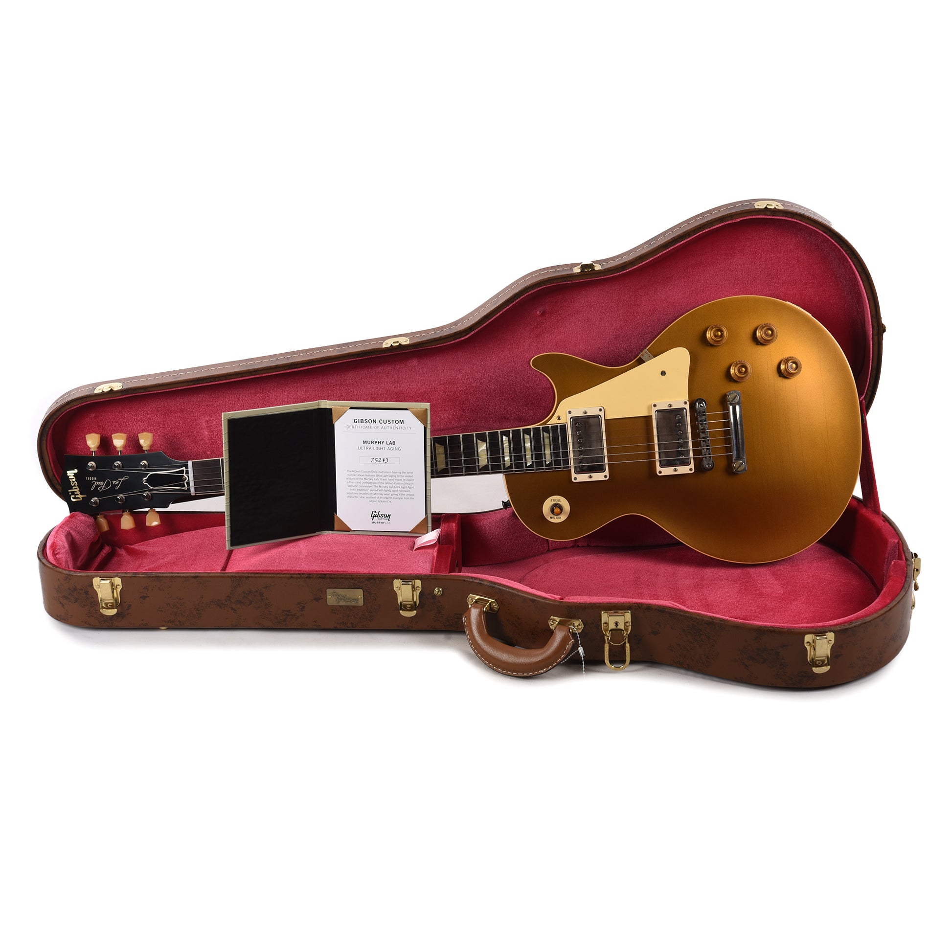 Gibson Custom Shop Murphy Lab 1957 Les Paul Goldtop Reissue Double Gold Ultra Light Aged Electric Guitars / Solid Body