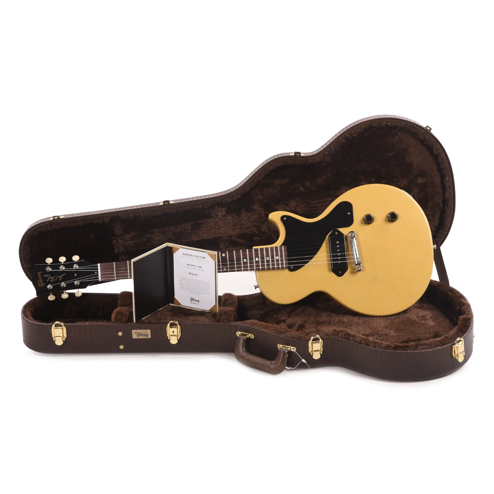 Gibson Custom Shop Murphy Lab 1957 Les Paul Junior Single Cut Reissue TV Yellow Ultra Light Aged Electric Guitars / Solid Body