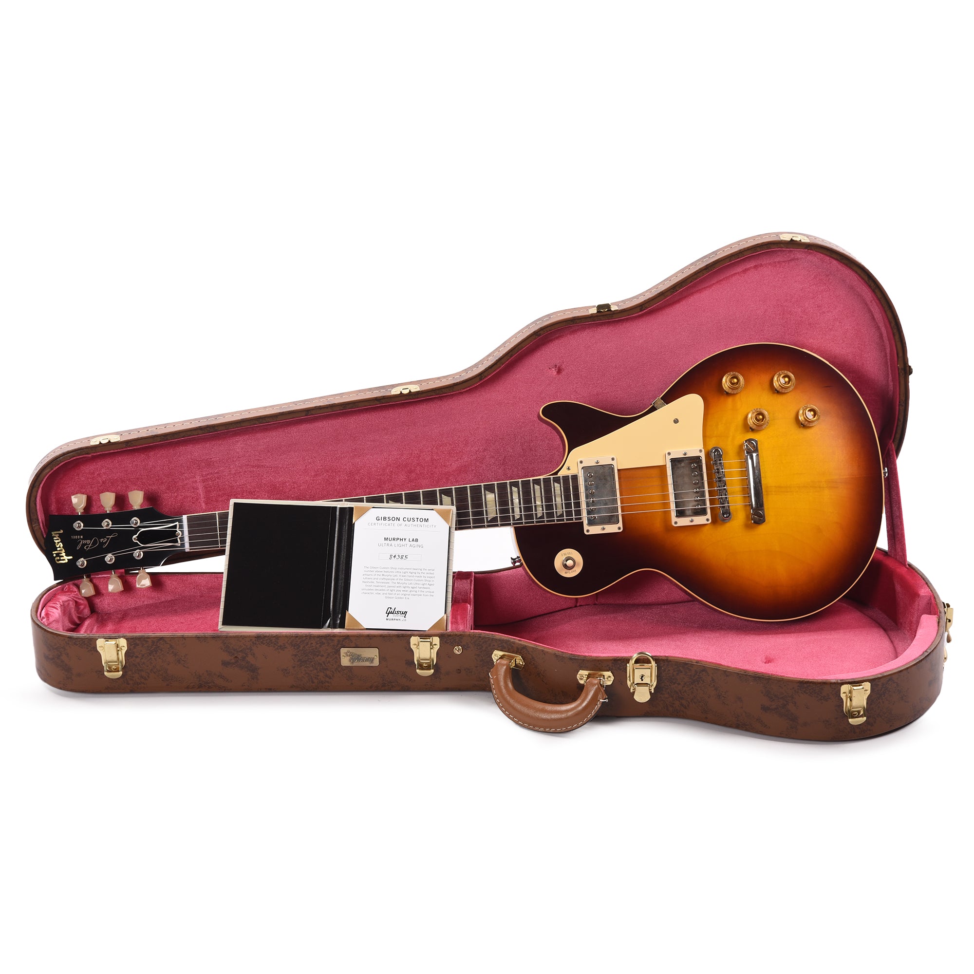 Gibson Custom Shop Murphy Lab 1958 Les Paul Standard Reissue Bourbon Burst Ultra Light Aged Electric Guitars / Solid Body