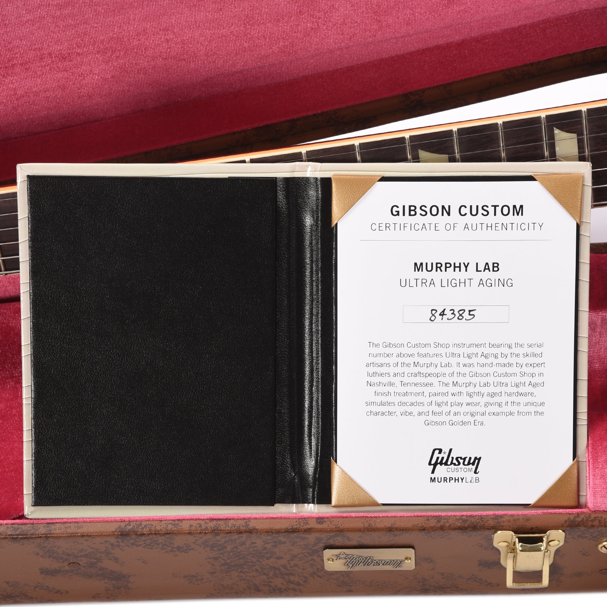Gibson Custom Shop Murphy Lab 1958 Les Paul Standard Reissue Bourbon Burst Ultra Light Aged Electric Guitars / Solid Body