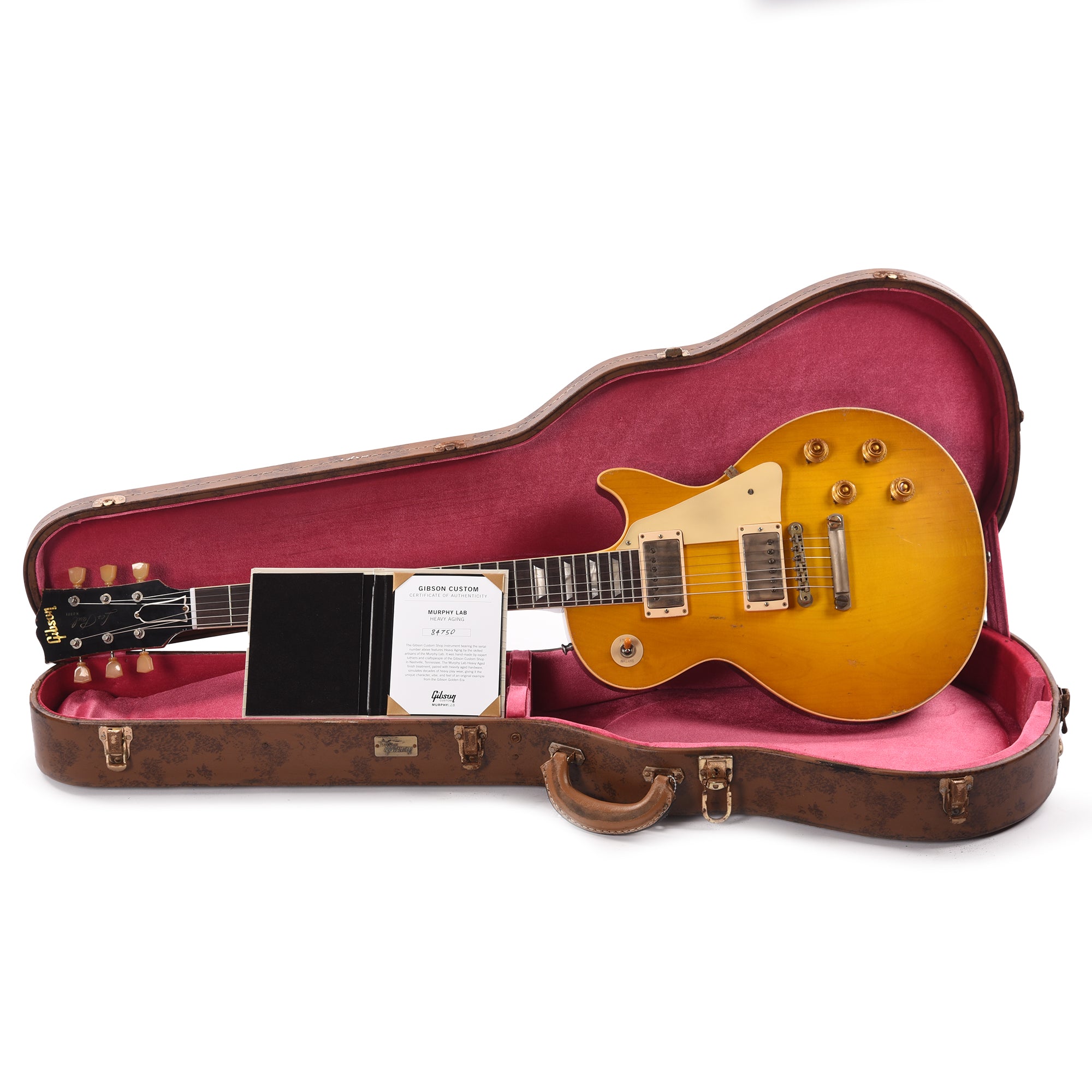 Gibson Custom Shop Murphy Lab 1958 Les Paul Standard Reissue Lemon Burst Heavy Aged Electric Guitars / Solid Body