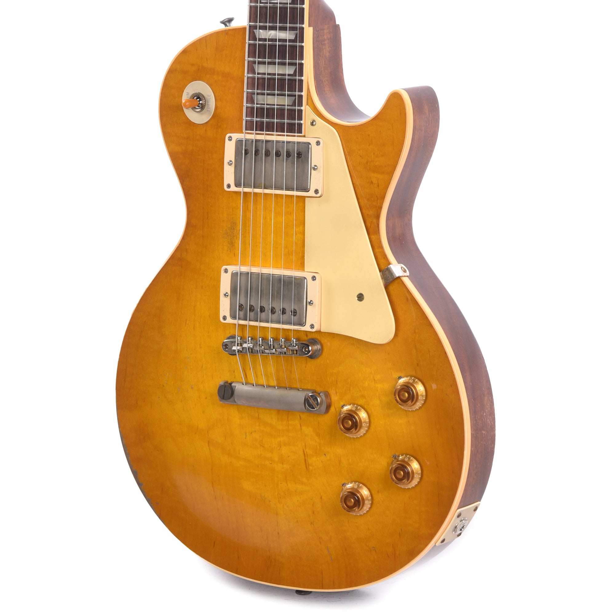 Gibson Custom Shop Murphy Lab 1958 Les Paul Standard Reissue Lemon Burst Heavy Aged Electric Guitars / Solid Body