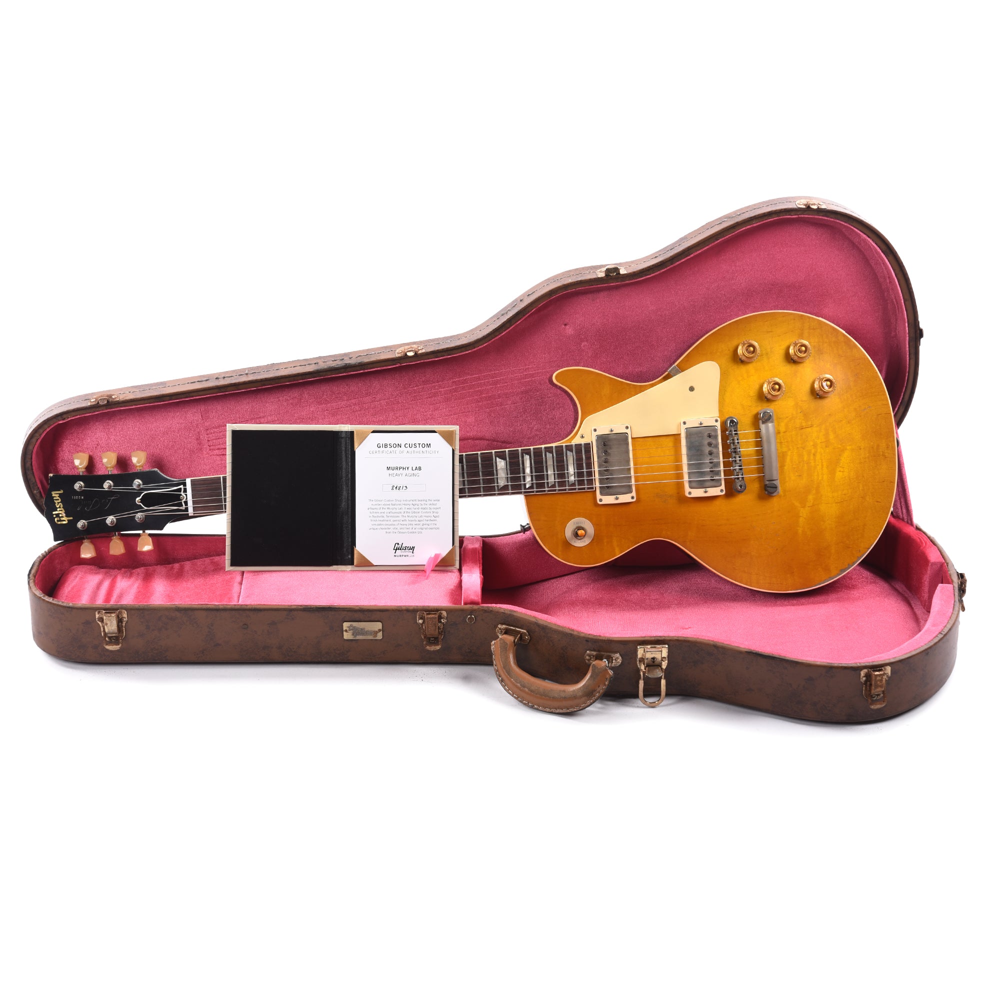 Gibson Custom Shop Murphy Lab 1958 Les Paul Standard Reissue Lemon Burst Heavy Aged Electric Guitars / Solid Body