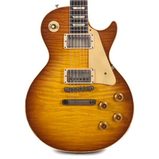 Gibson Custom Shop Murphy Lab 1959 Les Paul Standard Reissue Golden Poppy Burst Heavy Aged Electric Guitars / Solid Body