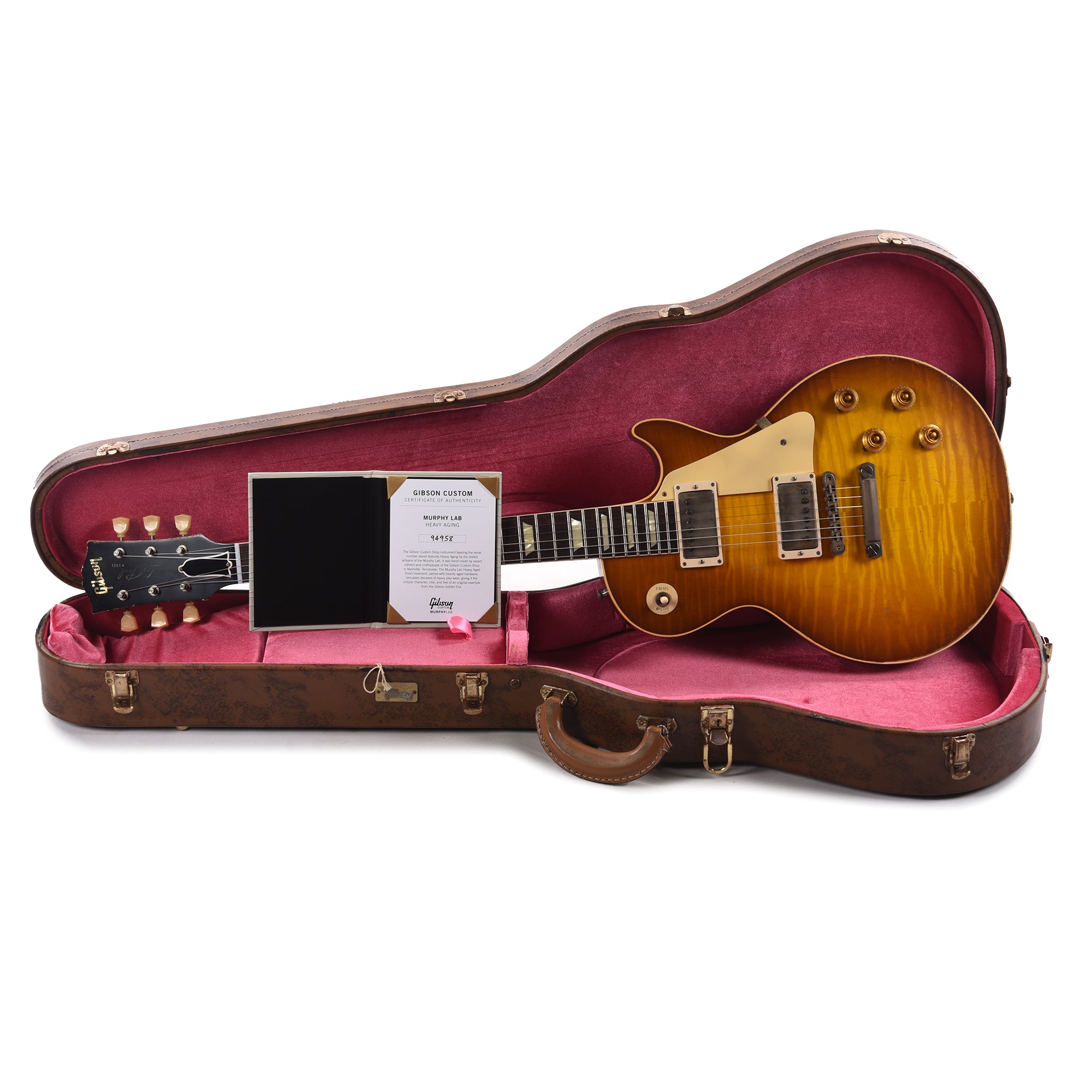 Gibson Custom Shop Murphy Lab 1959 Les Paul Standard Reissue Golden Poppy Burst Heavy Aged Electric Guitars / Solid Body
