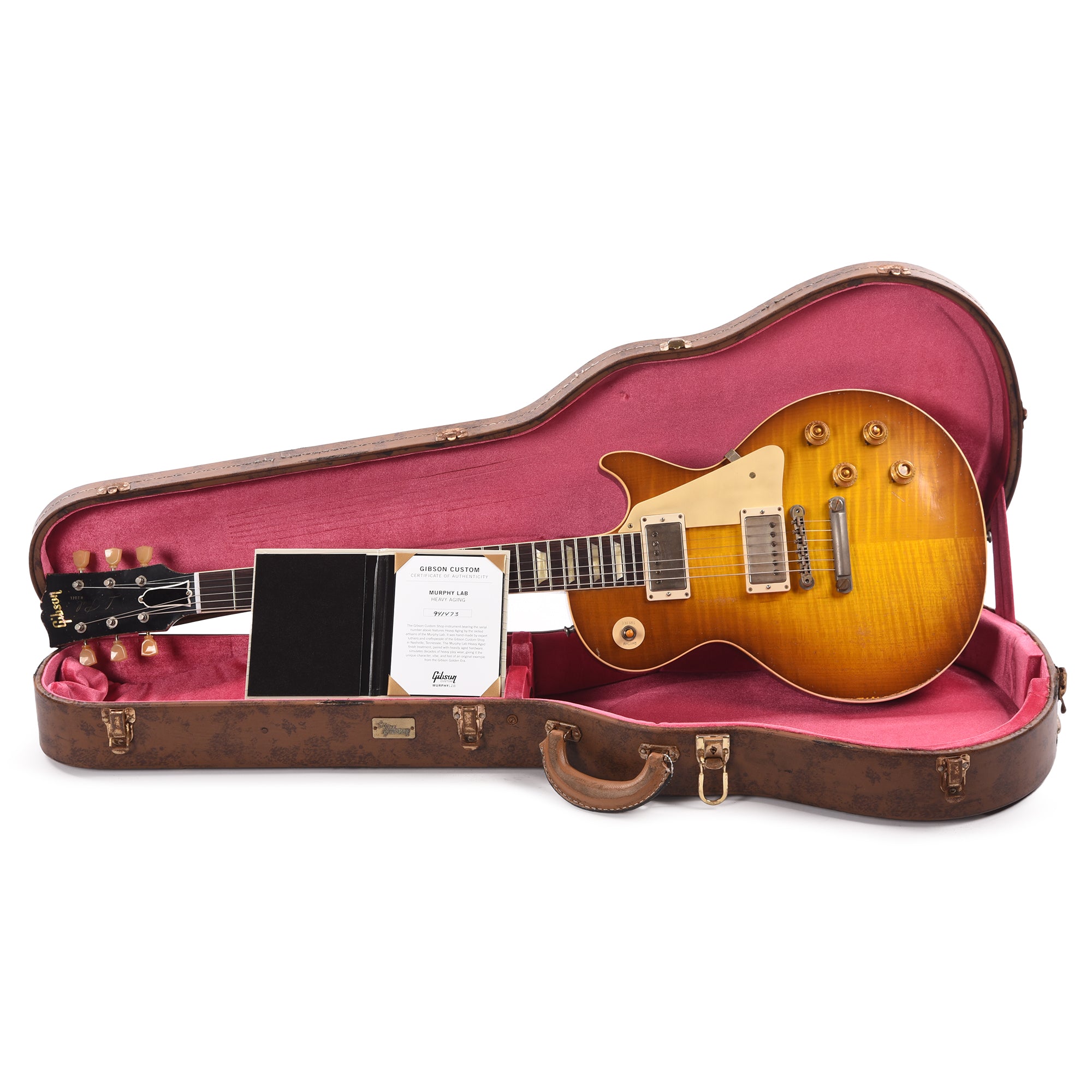 Gibson Custom Shop Murphy Lab 1959 Les Paul Standard Reissue Golden Poppy Burst Heavy Aged Electric Guitars / Solid Body