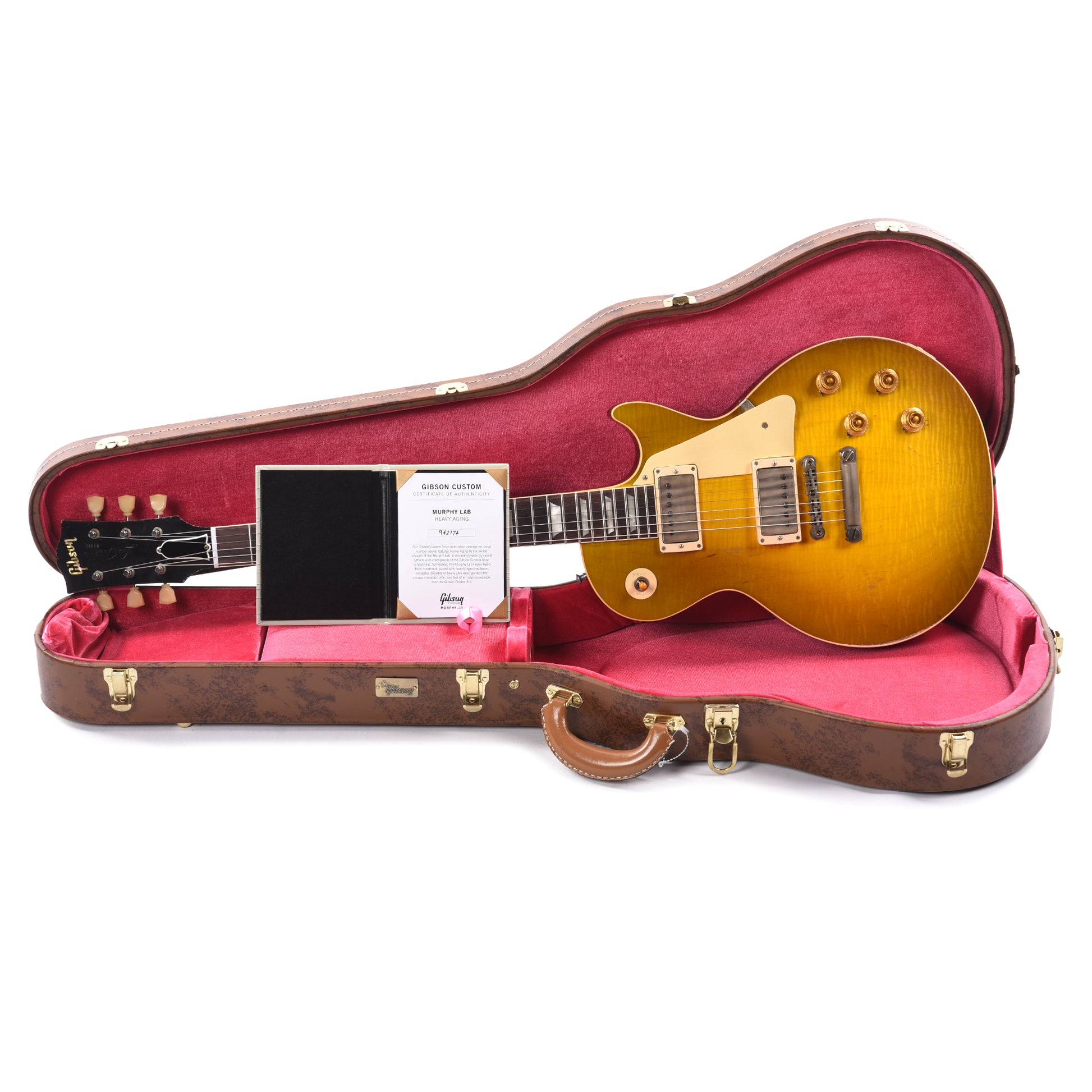 Gibson Custom Shop Murphy Lab 1959 Les Paul Standard Reissue Green Lemon Fade Heavy Aged Electric Guitars / Solid Body