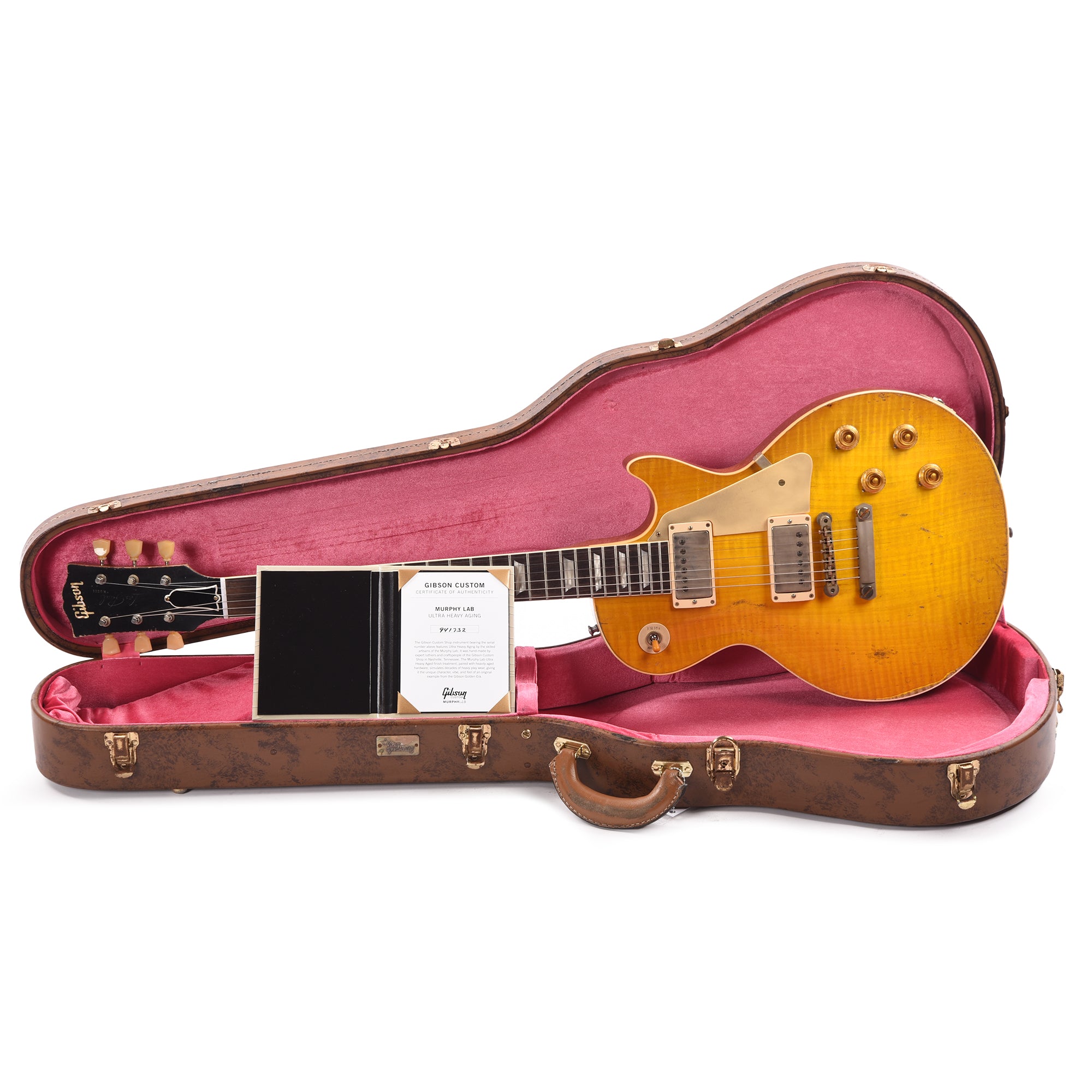 Gibson Custom Shop Murphy Lab 1959 Les Paul Standard Reissue Lemon Burst Ultra Heavy Aged Electric Guitars / Solid Body
