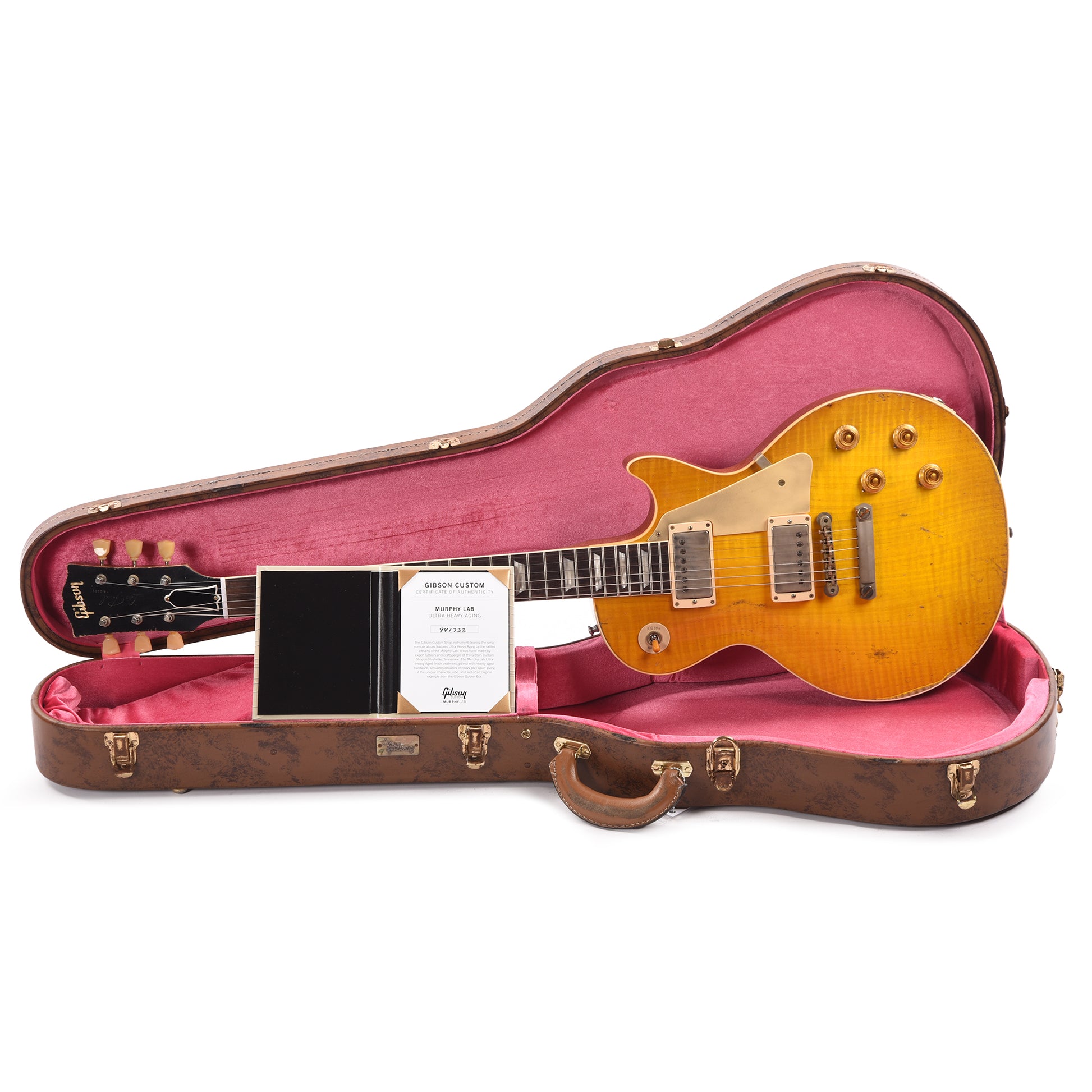 Gibson Custom Shop Murphy Lab 1959 Les Paul Standard Reissue Lemon Burst Ultra Heavy Aged Electric Guitars / Solid Body