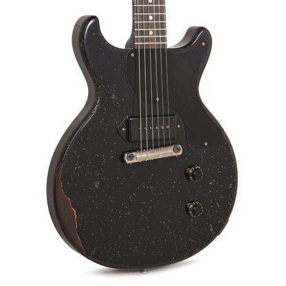 Gibson Custom Shop Murphy Lab 1960 Les Paul Junior Double Cut Reissue Ebony Ultra Heavy Aged Electric Guitars / Solid Body